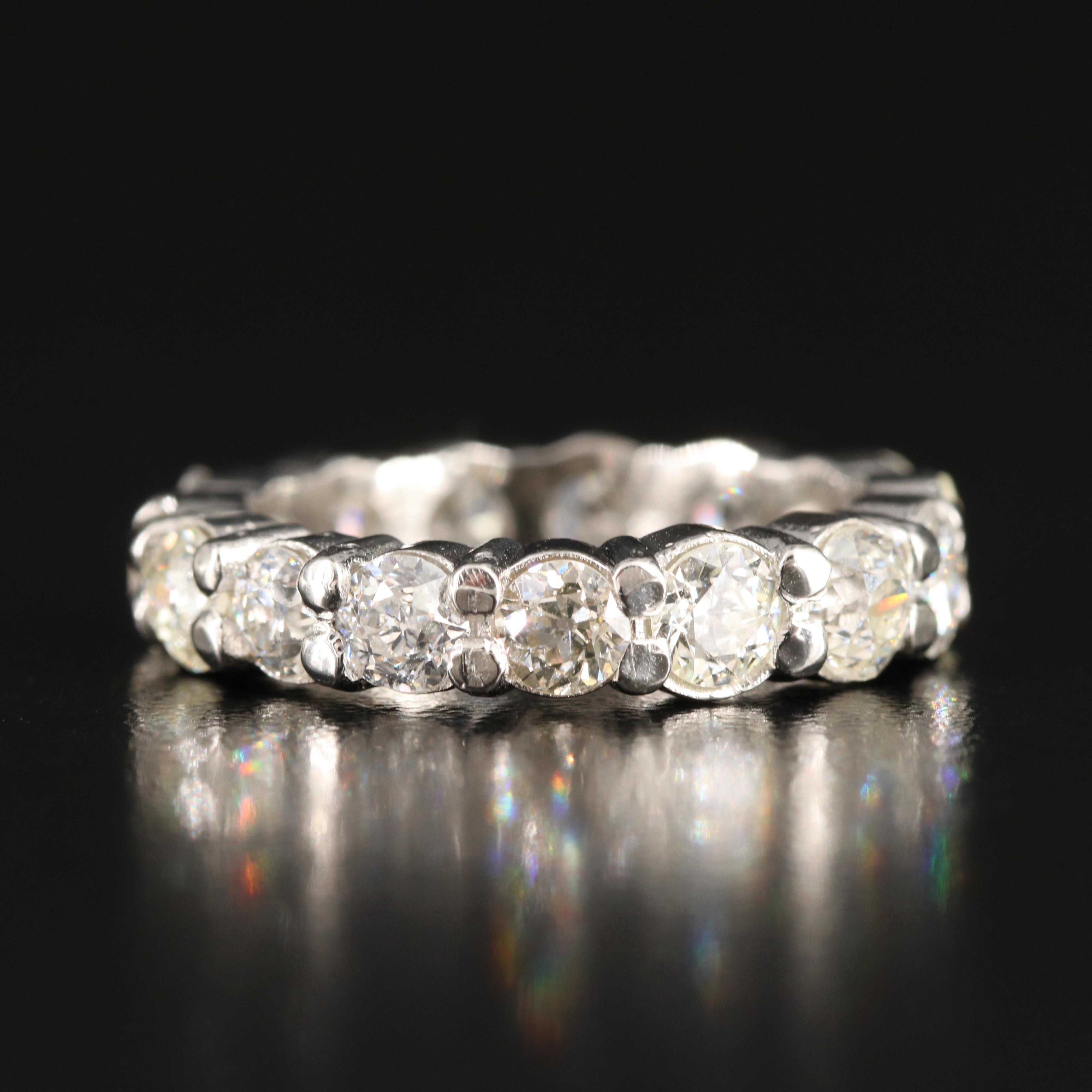 Platinum 4.05 CTW Diamond Eternity Band