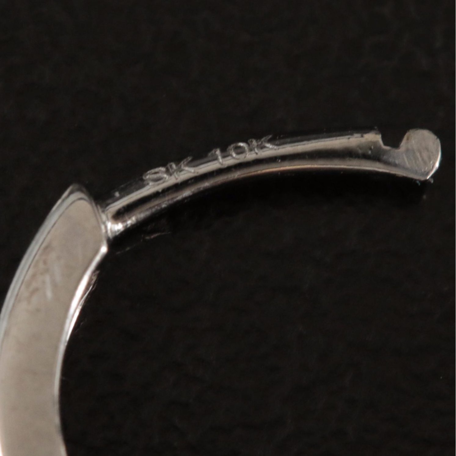 10K 0.11 CTW Diamond Hoop Earrings