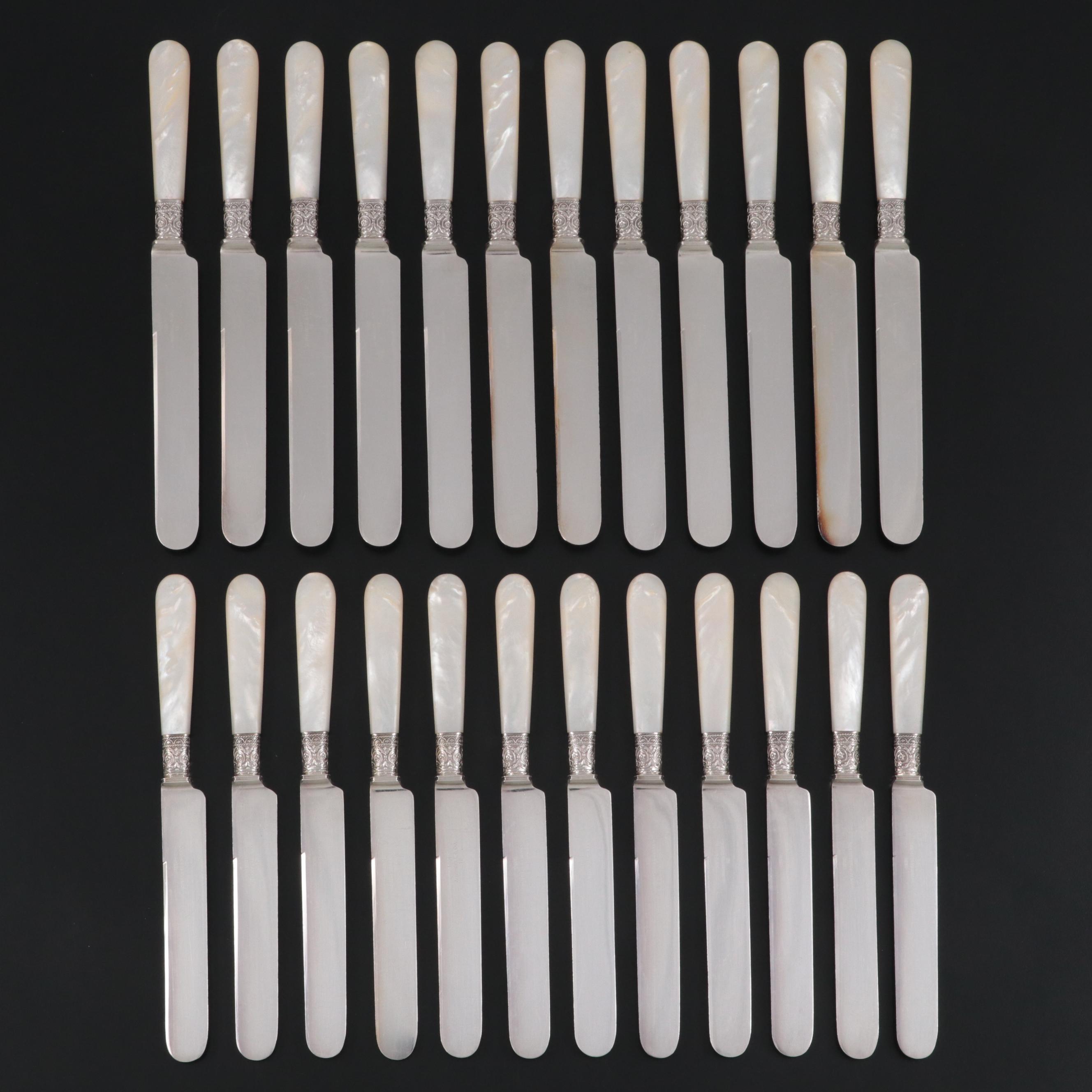 1834 J. Russell & Co. Mother of Pearl Handled Knives