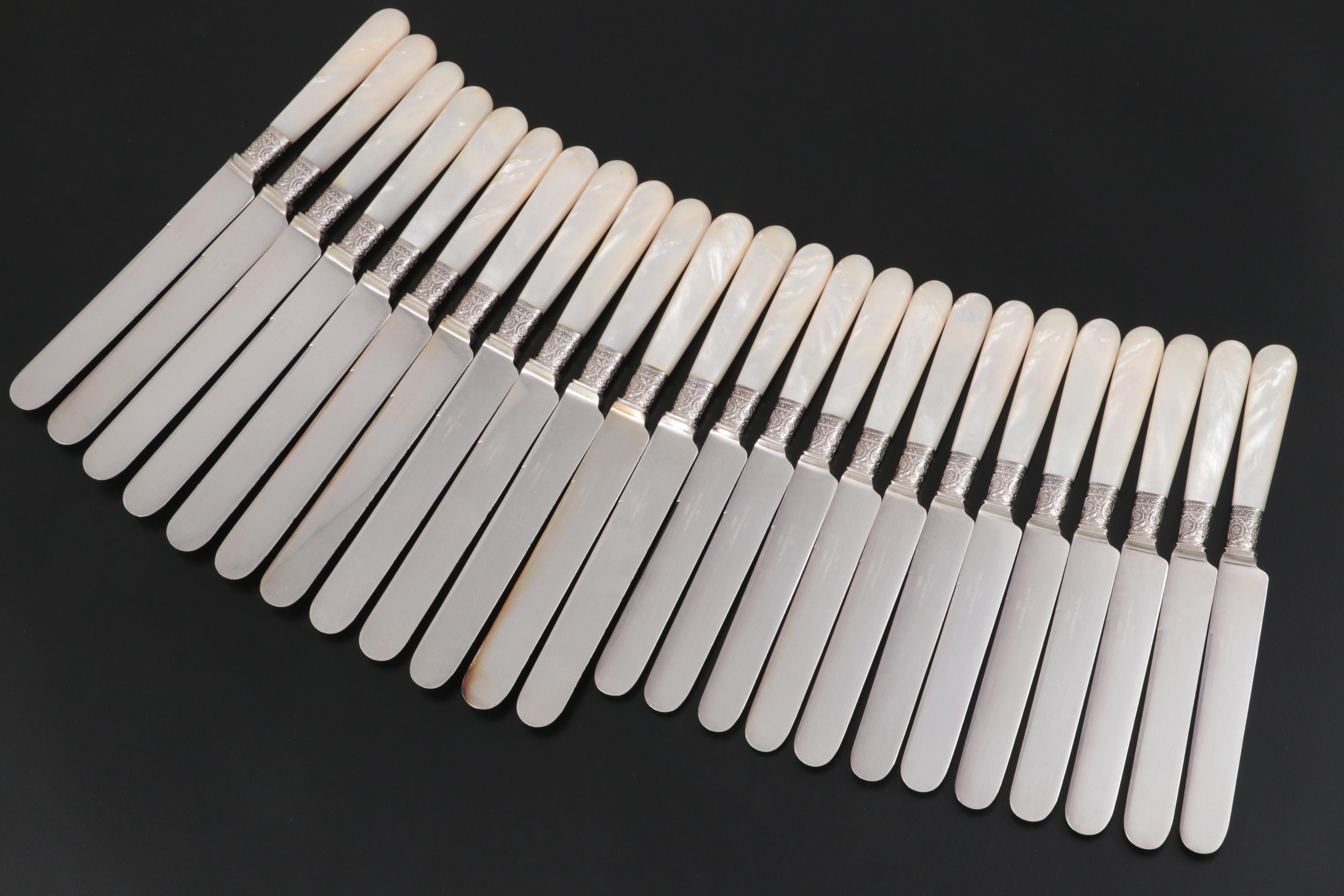 1834 J. Russell & Co. Mother of Pearl Handled Knives