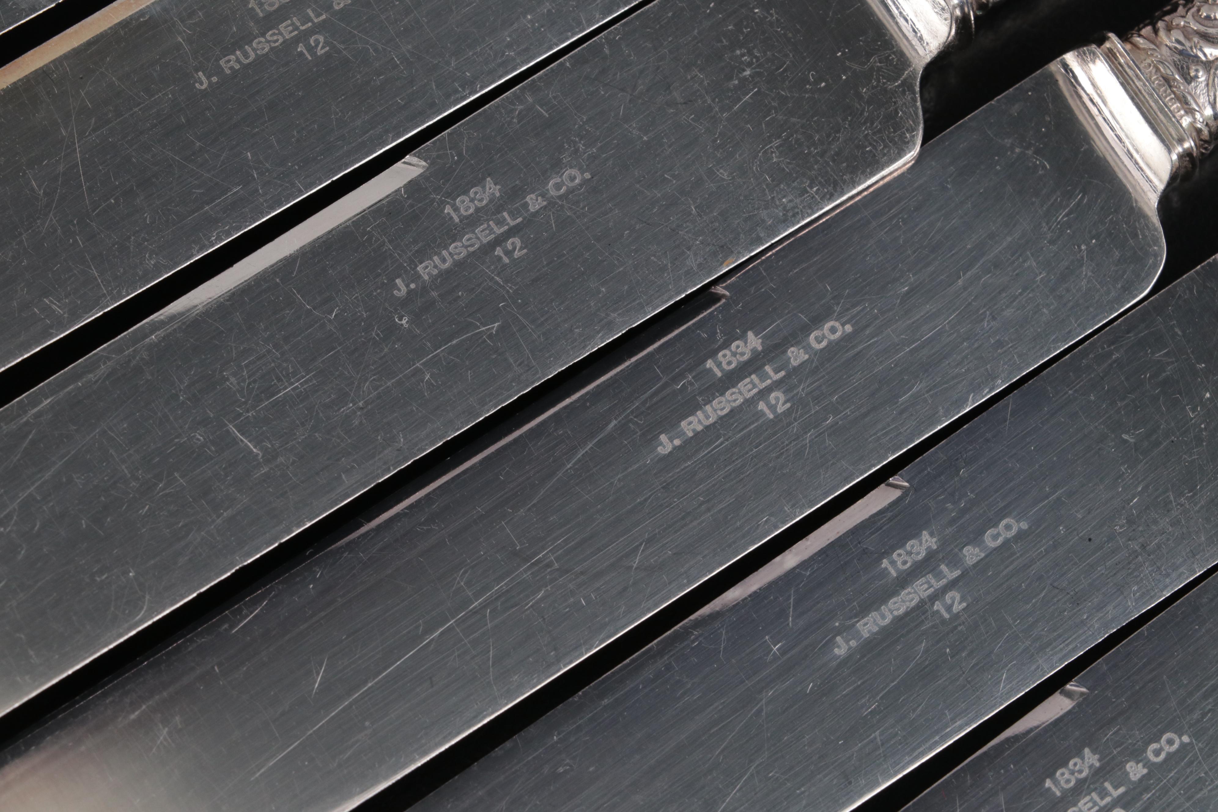 1834 J. Russell & Co. Mother of Pearl Handled Knives