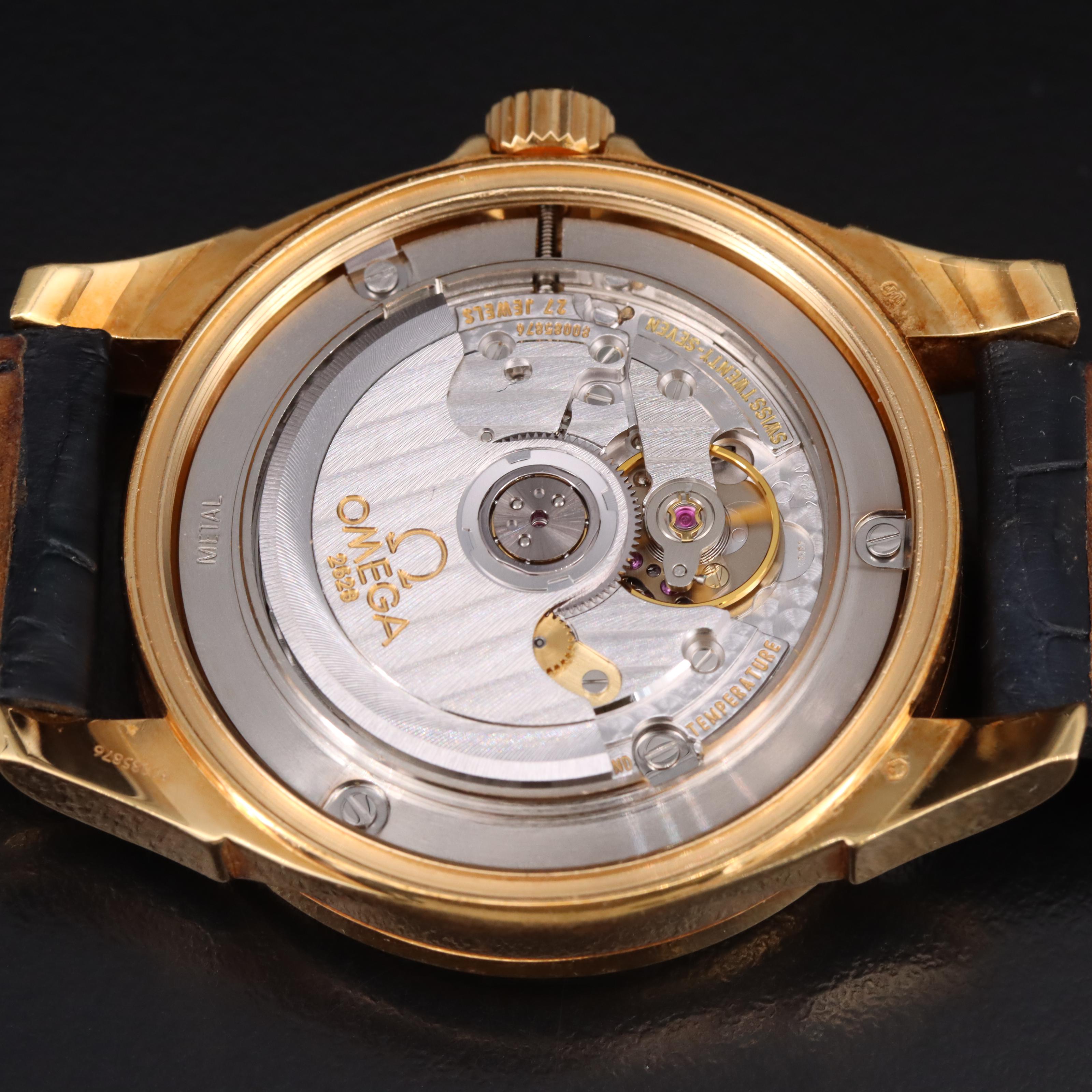 18K 2006 Omega Deville GMT Watch