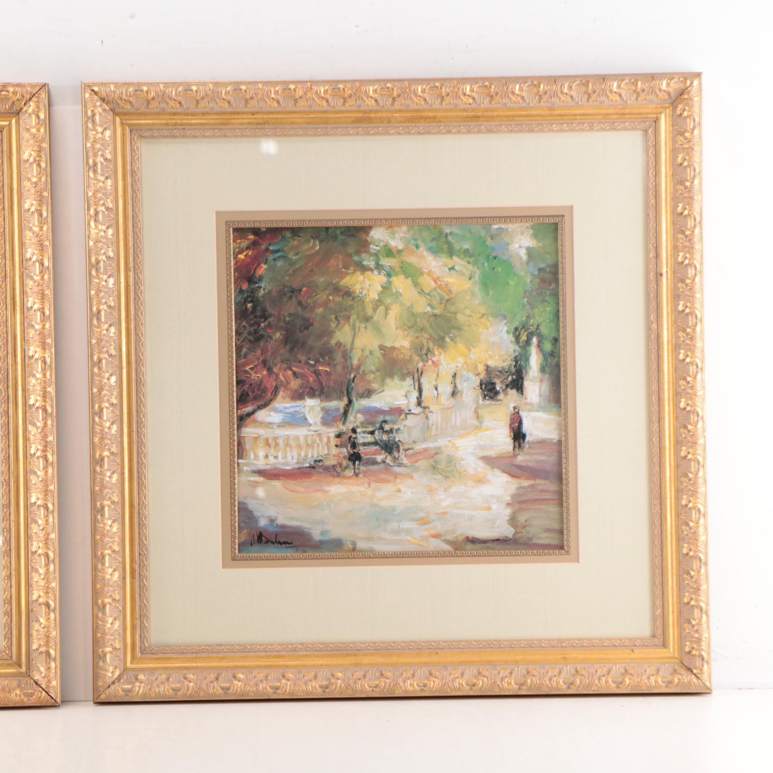 Impressionist Style Offset Lithographs After Mary Dulon, 21st Century