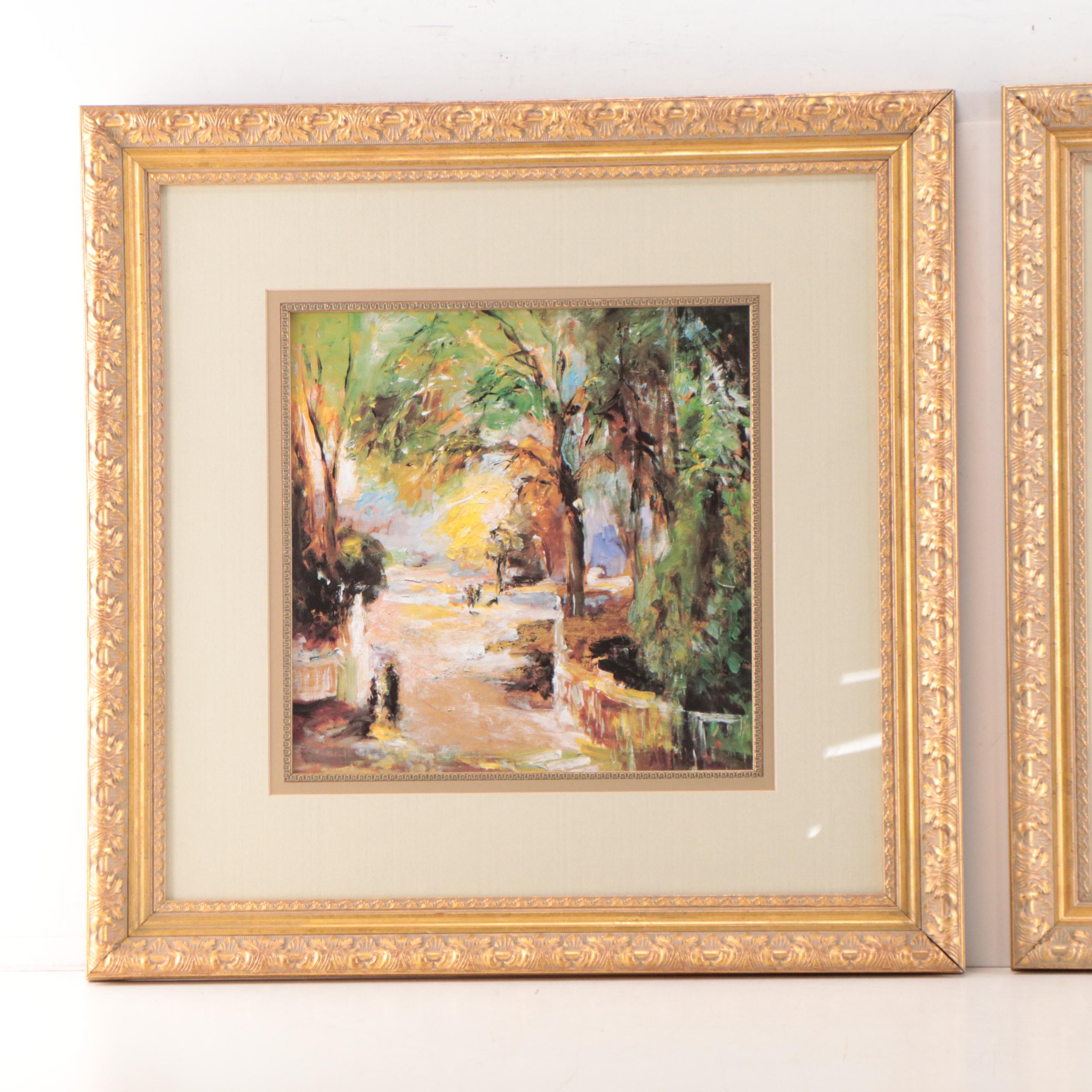 Impressionist Style Offset Lithographs After Mary Dulon, 21st Century