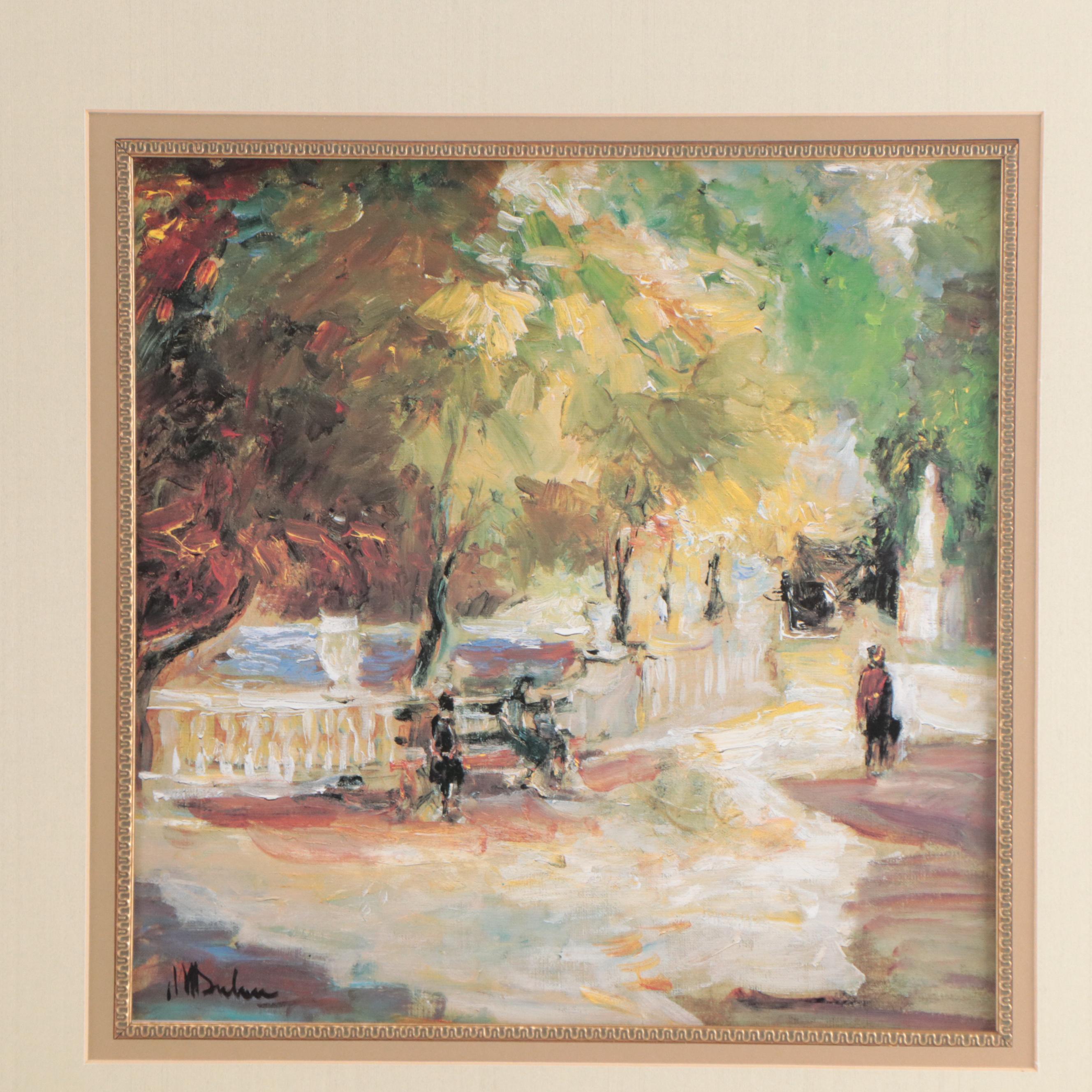 Impressionist Style Offset Lithographs After Mary Dulon, 21st Century