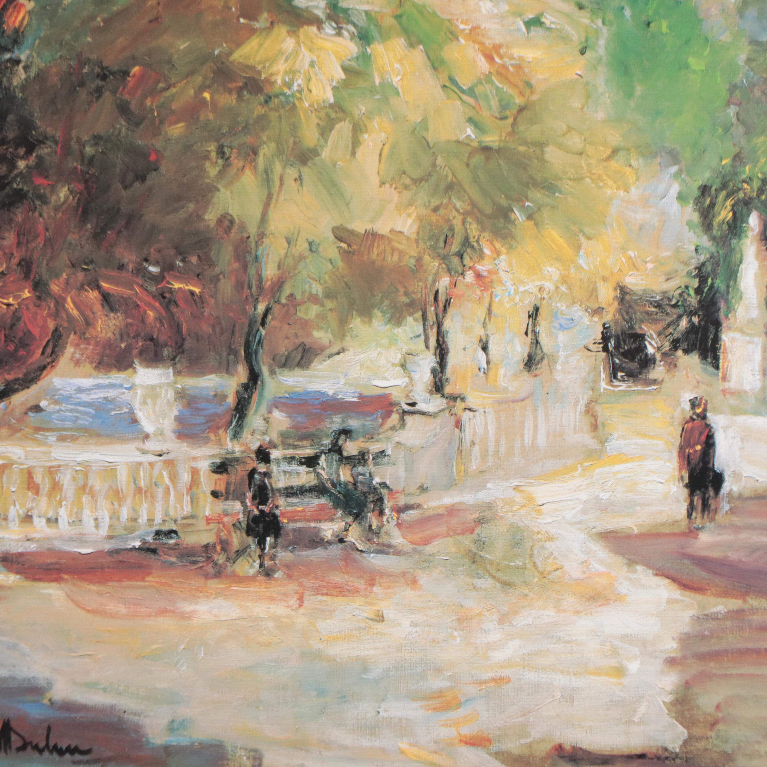 Impressionist Style Offset Lithographs After Mary Dulon, 21st Century