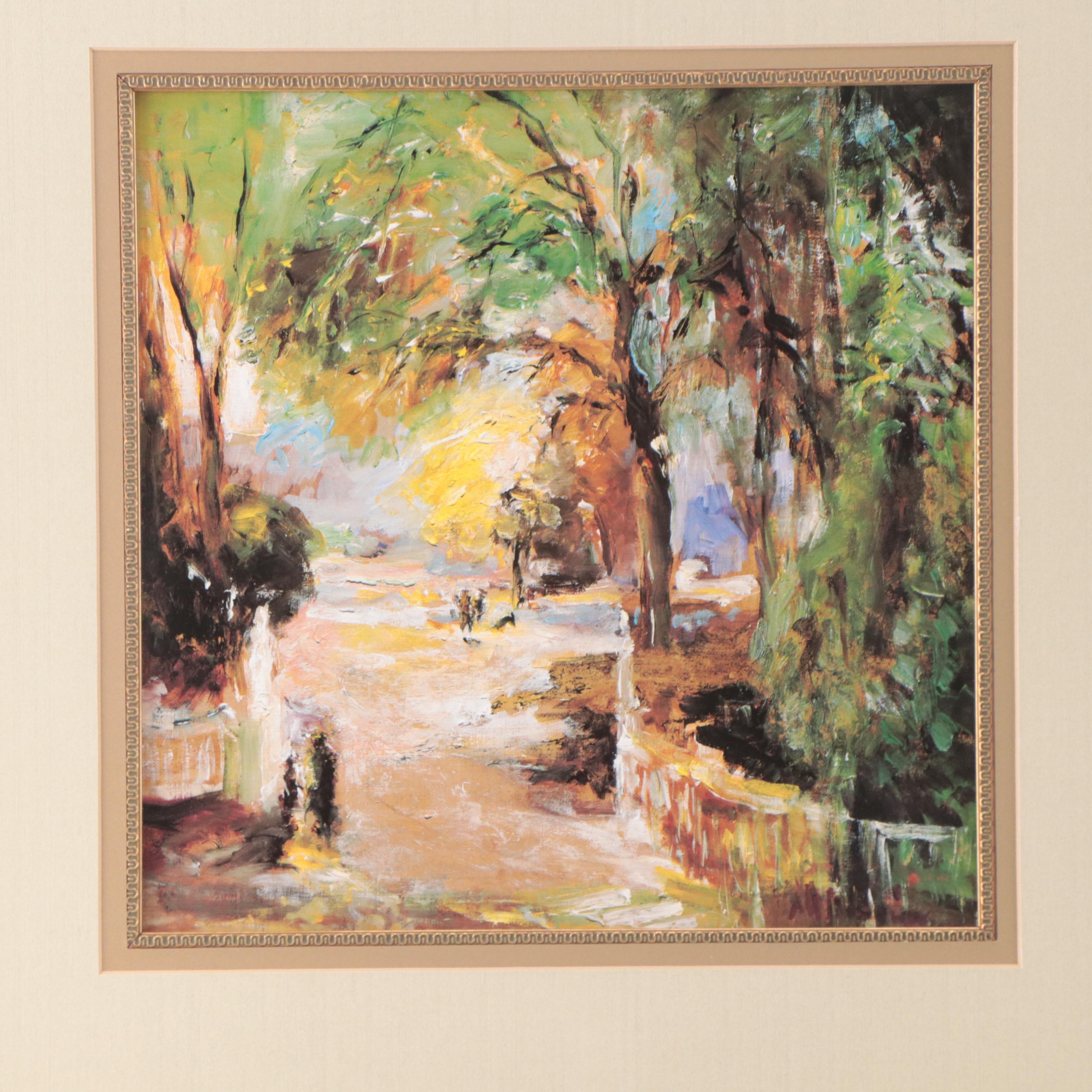 Impressionist Style Offset Lithographs After Mary Dulon, 21st Century