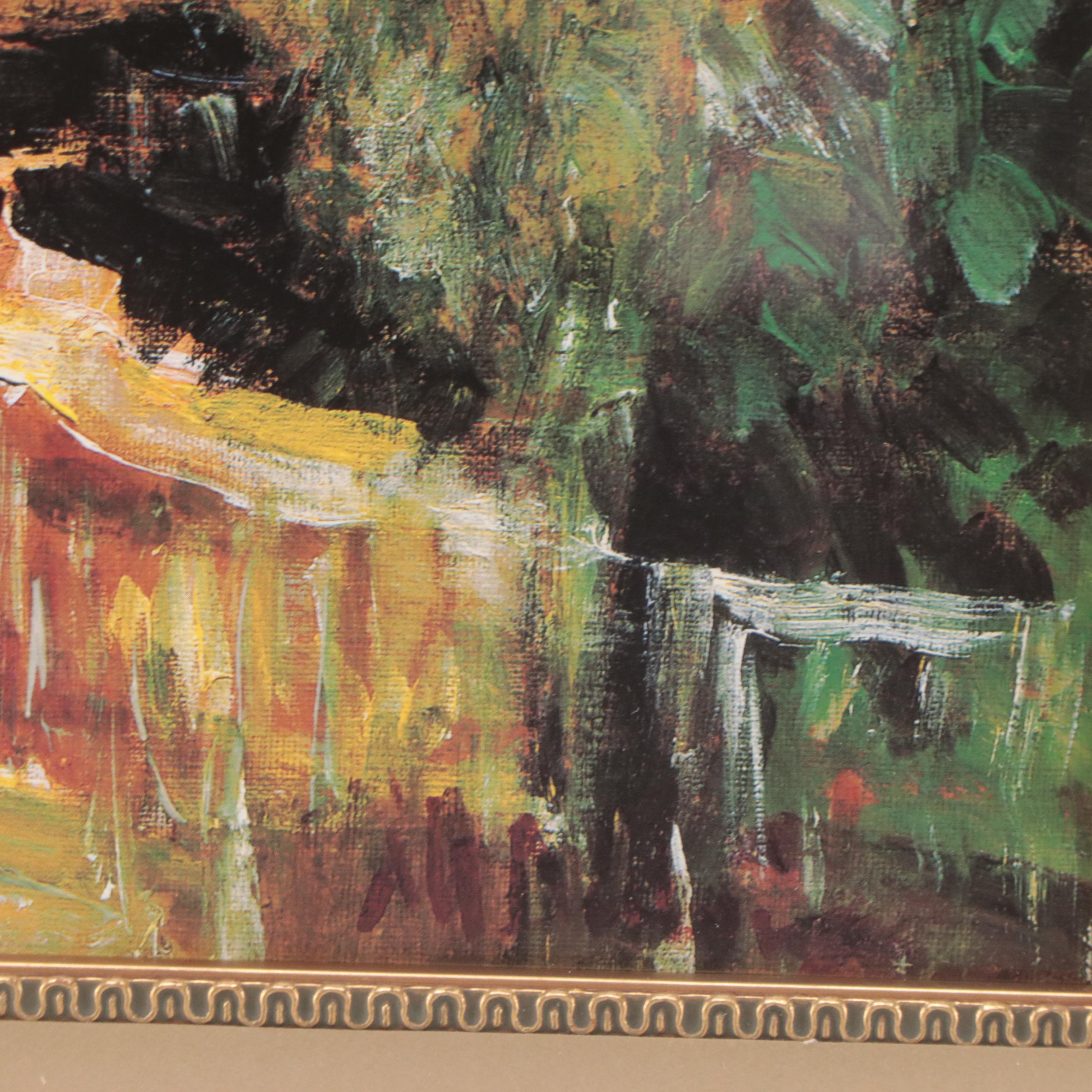 Impressionist Style Offset Lithographs After Mary Dulon, 21st Century