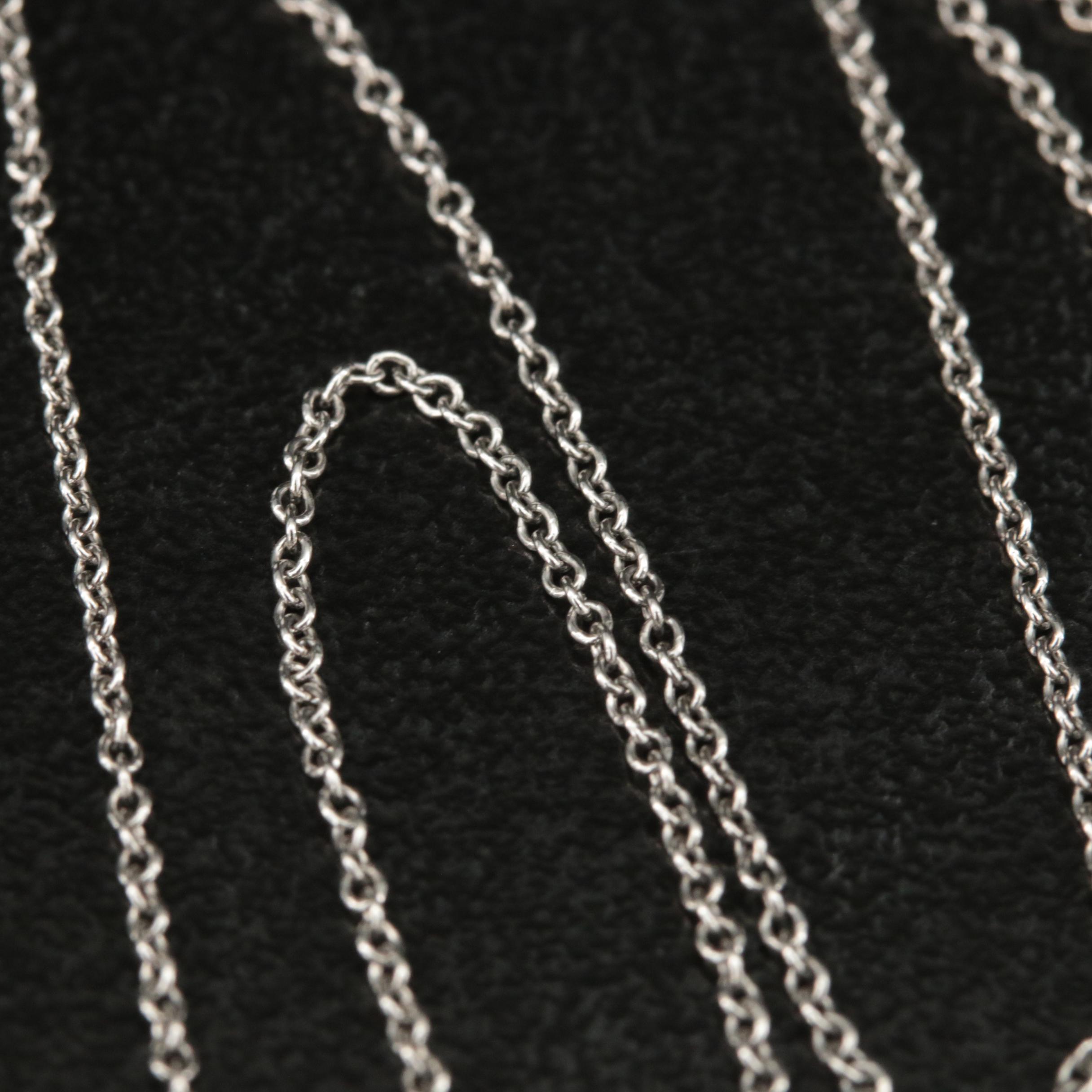 Tiffany & Co. Platinum 1.22 CTW Diamond Paper Flower Pendant Necklace