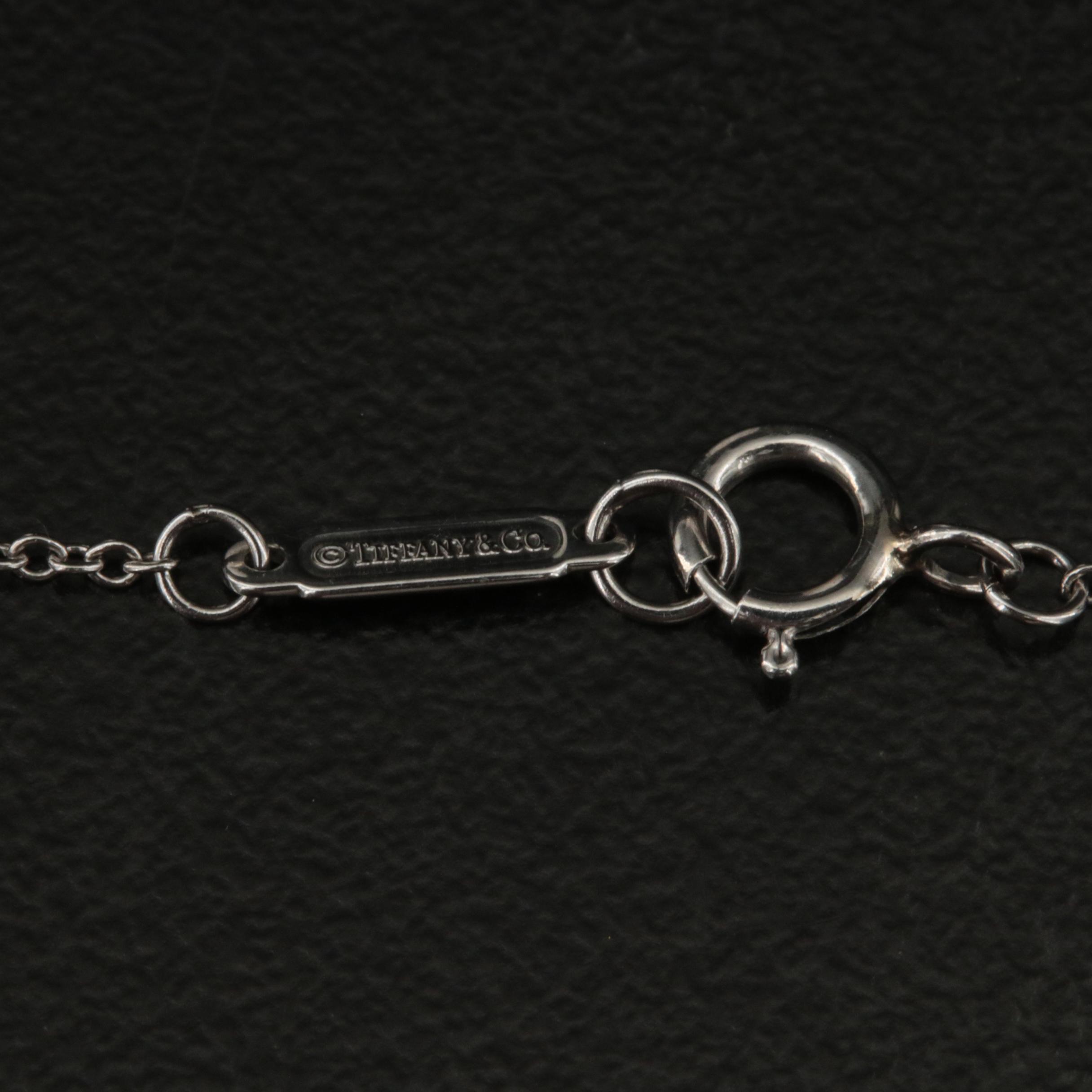 Tiffany & Co. Platinum 1.22 CTW Diamond Paper Flower Pendant Necklace