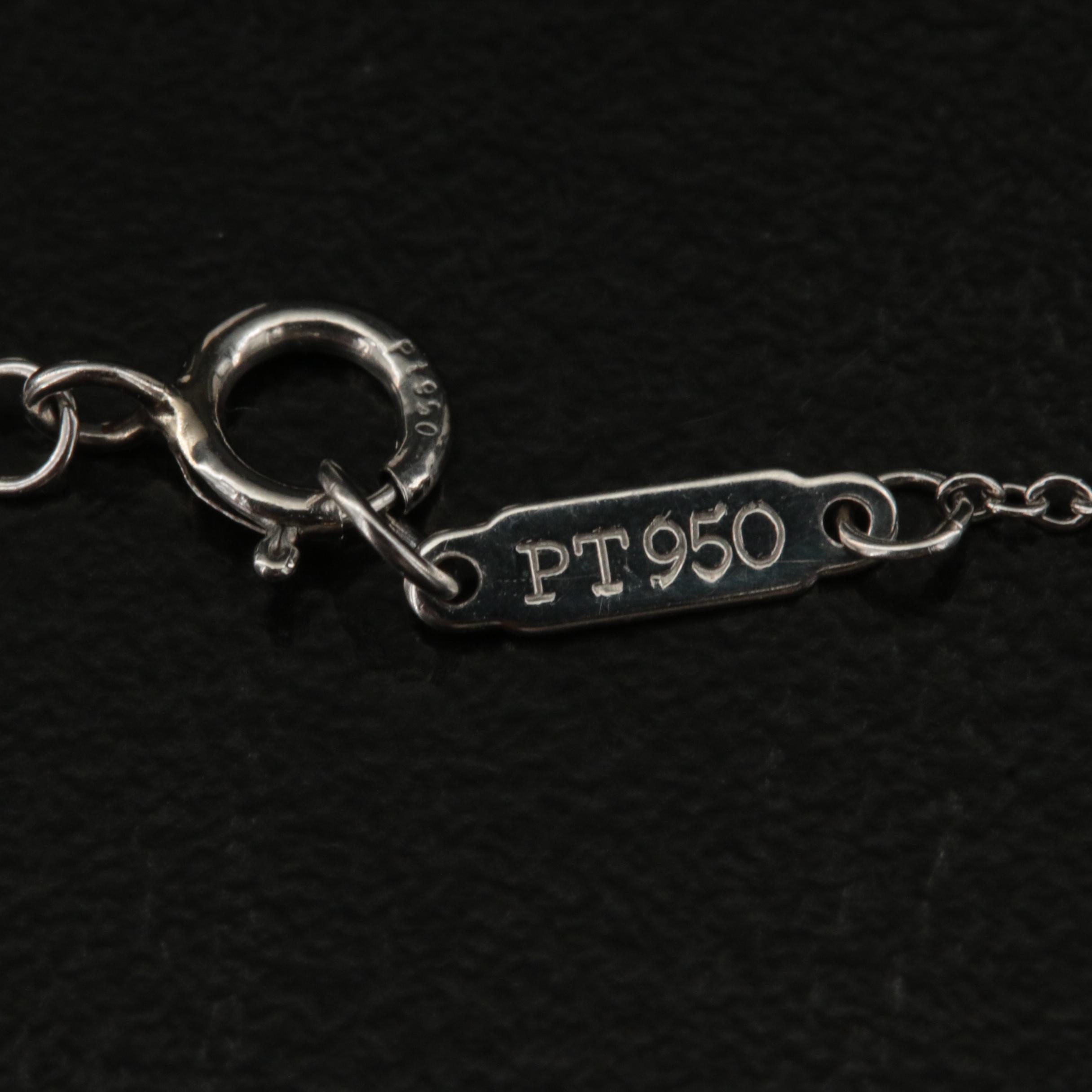 Tiffany & Co. Platinum 1.22 CTW Diamond Paper Flower Pendant Necklace