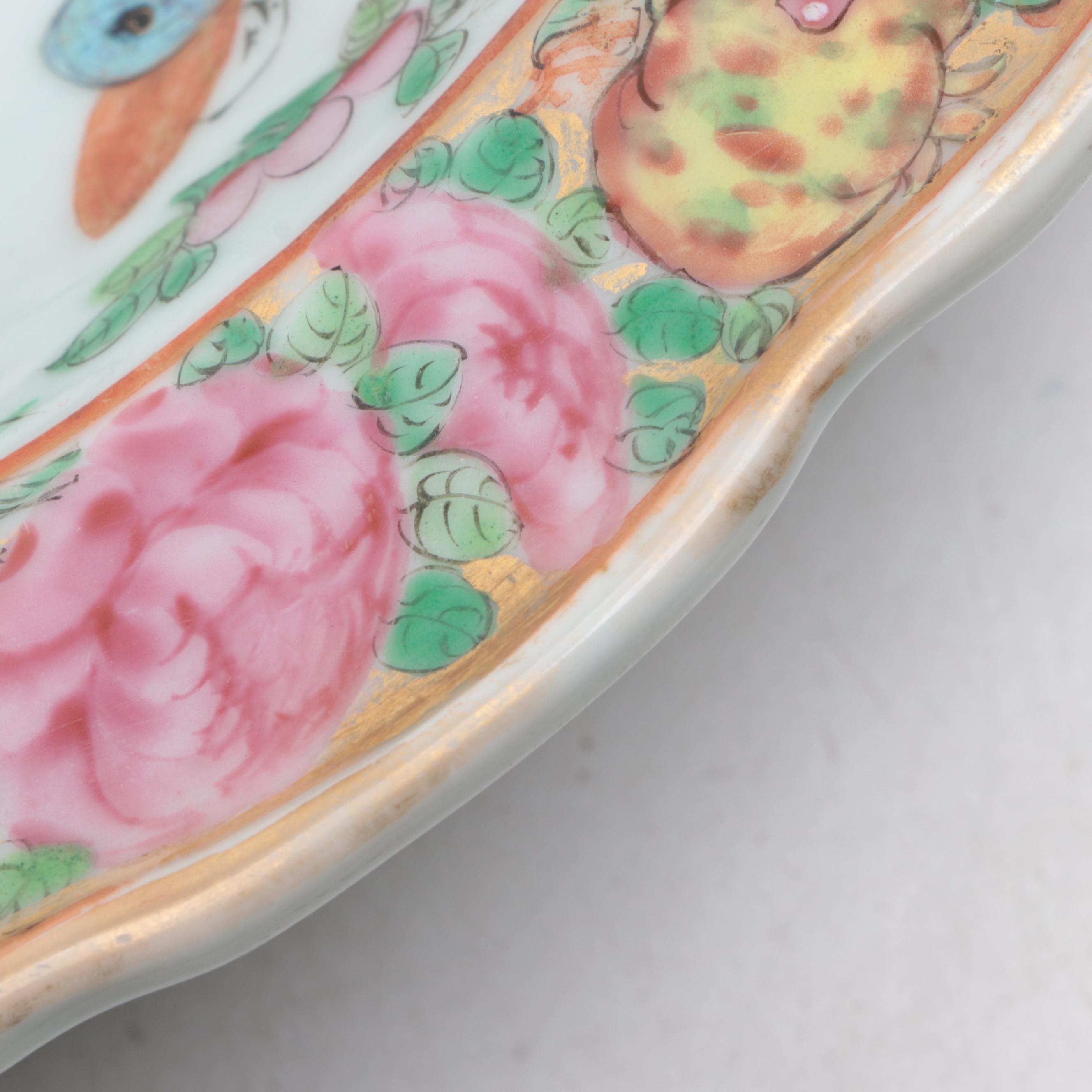 Chinese Export Famille Rose Porcelain Plate, 19th Century