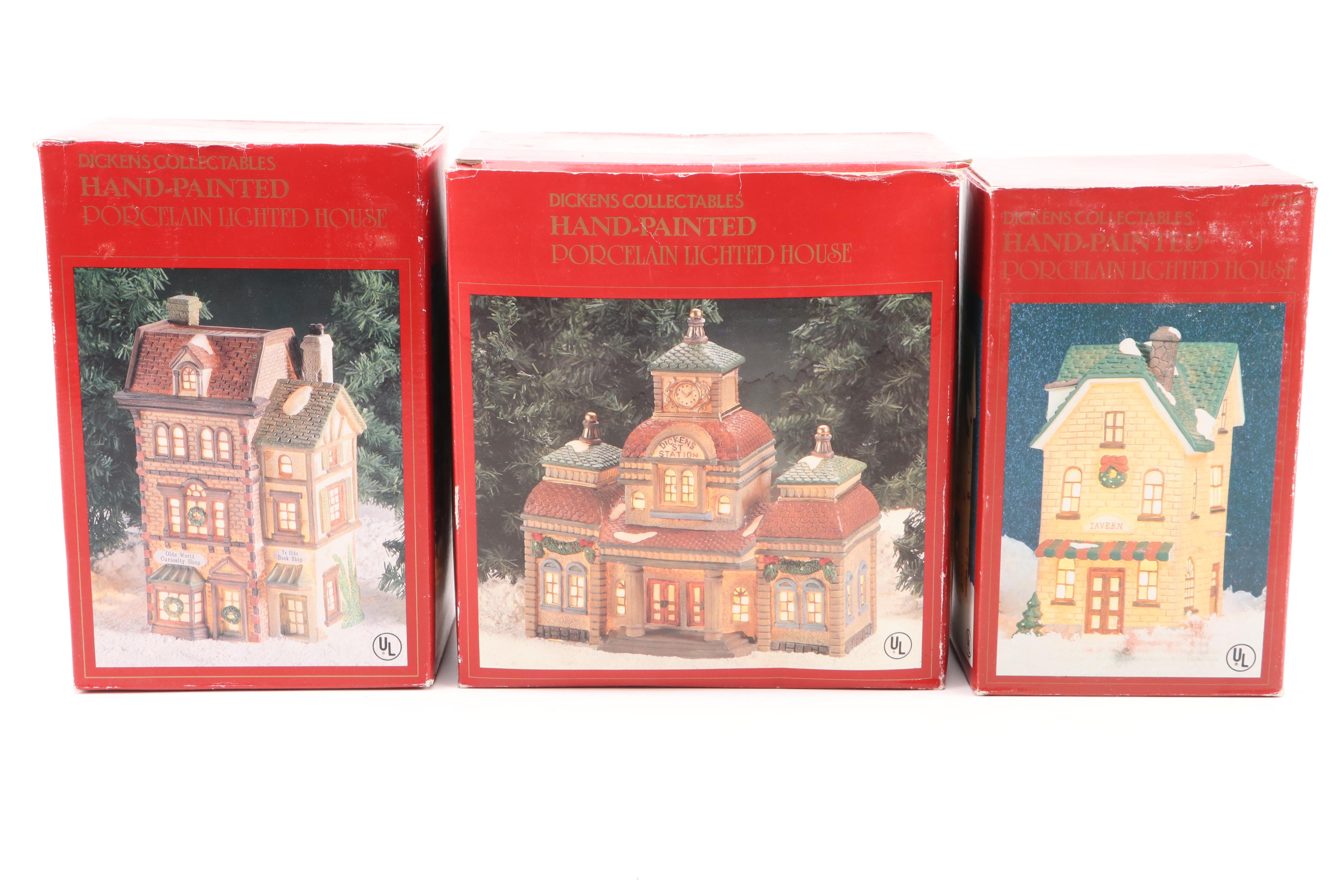 Dickens Collectables Porcelain Village Buildings