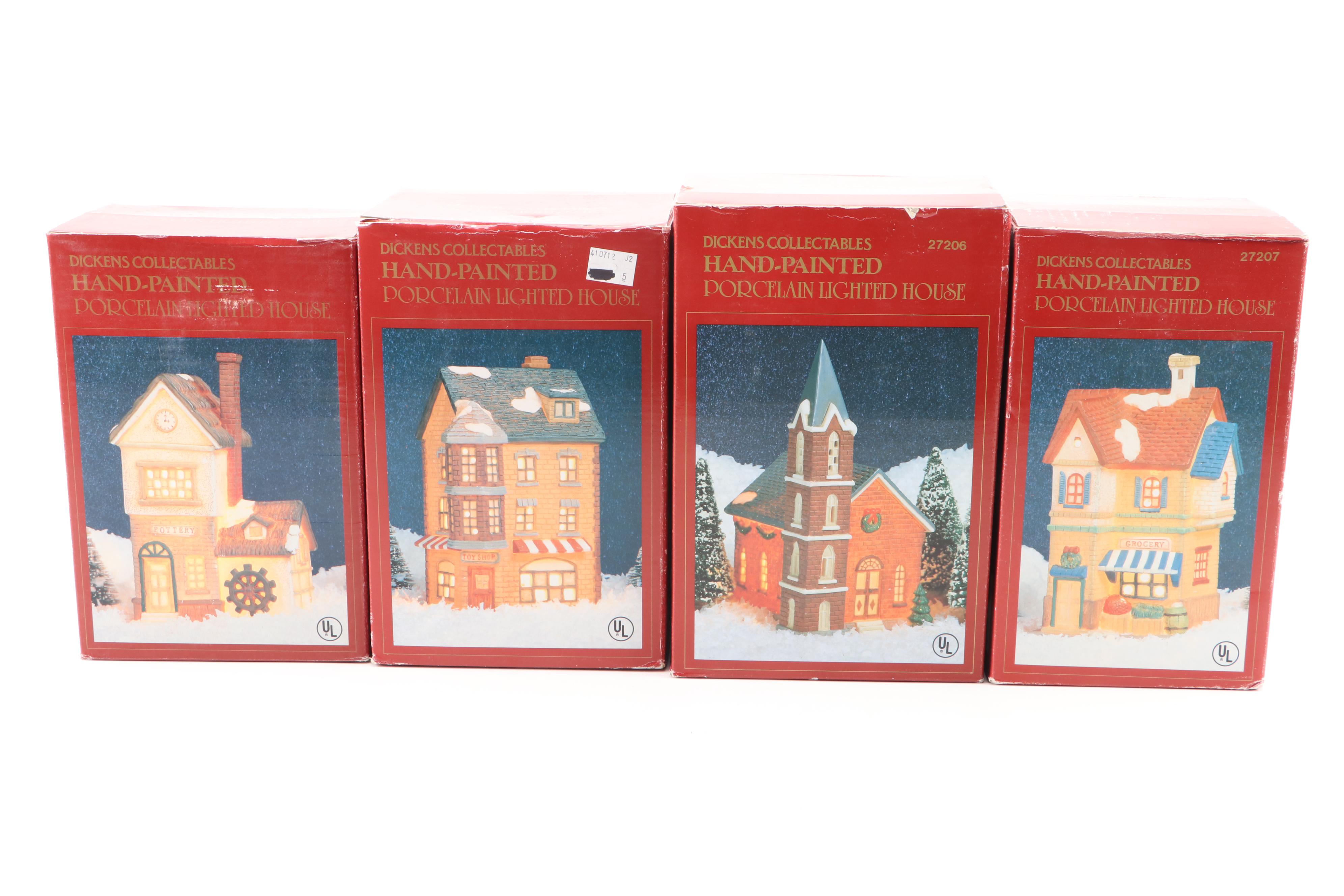 Dickens Collectables Porcelain Village Buildings