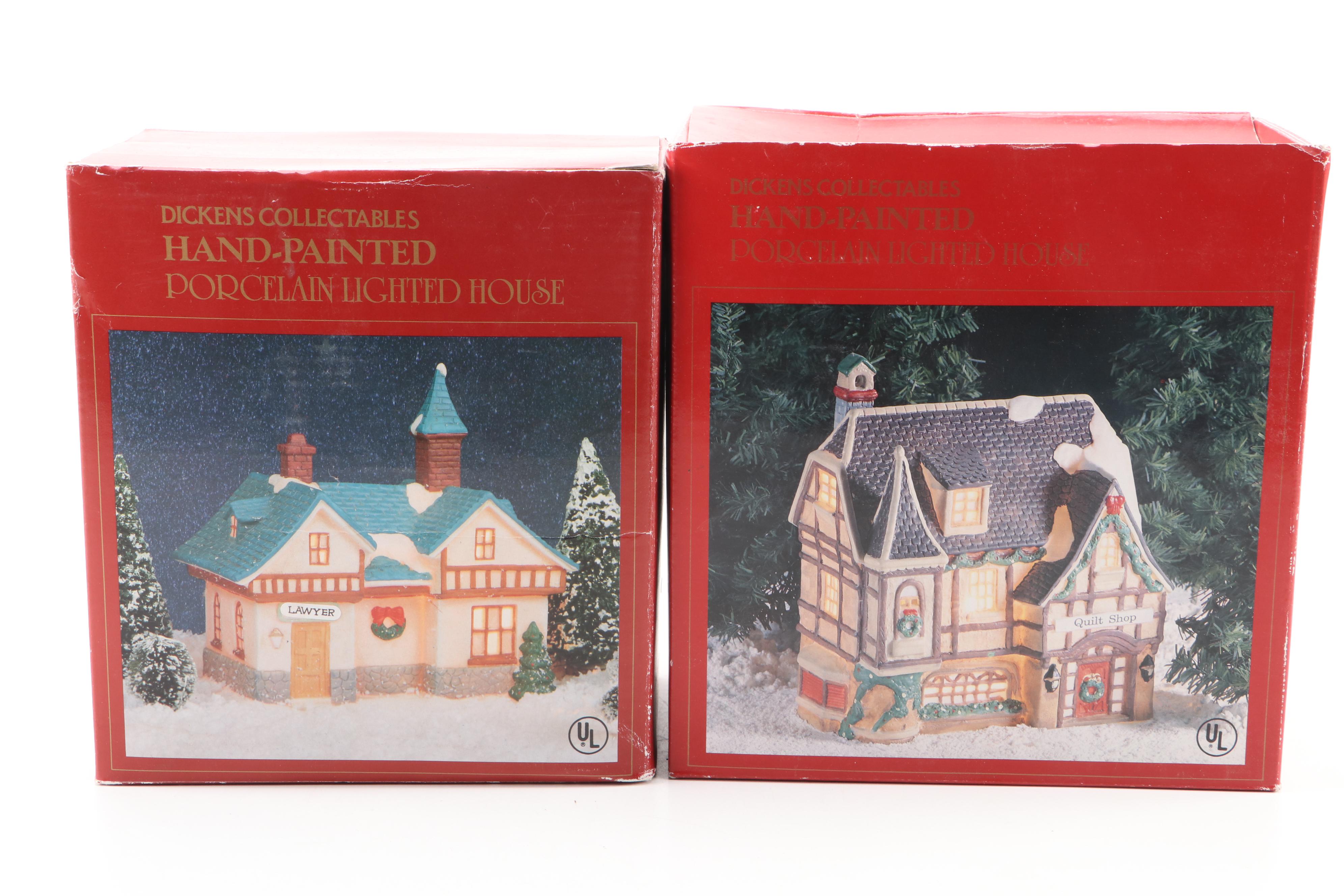 Dickens Collectables Porcelain Village Buildings