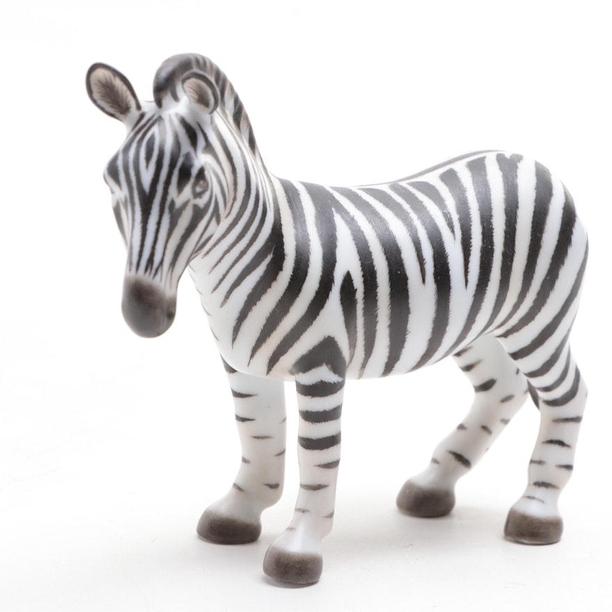 Herend Natural "Zebra" Porcelain Figurine