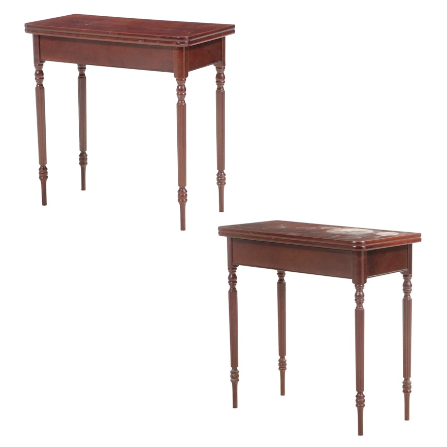 Pair of Federal Style Games Tables