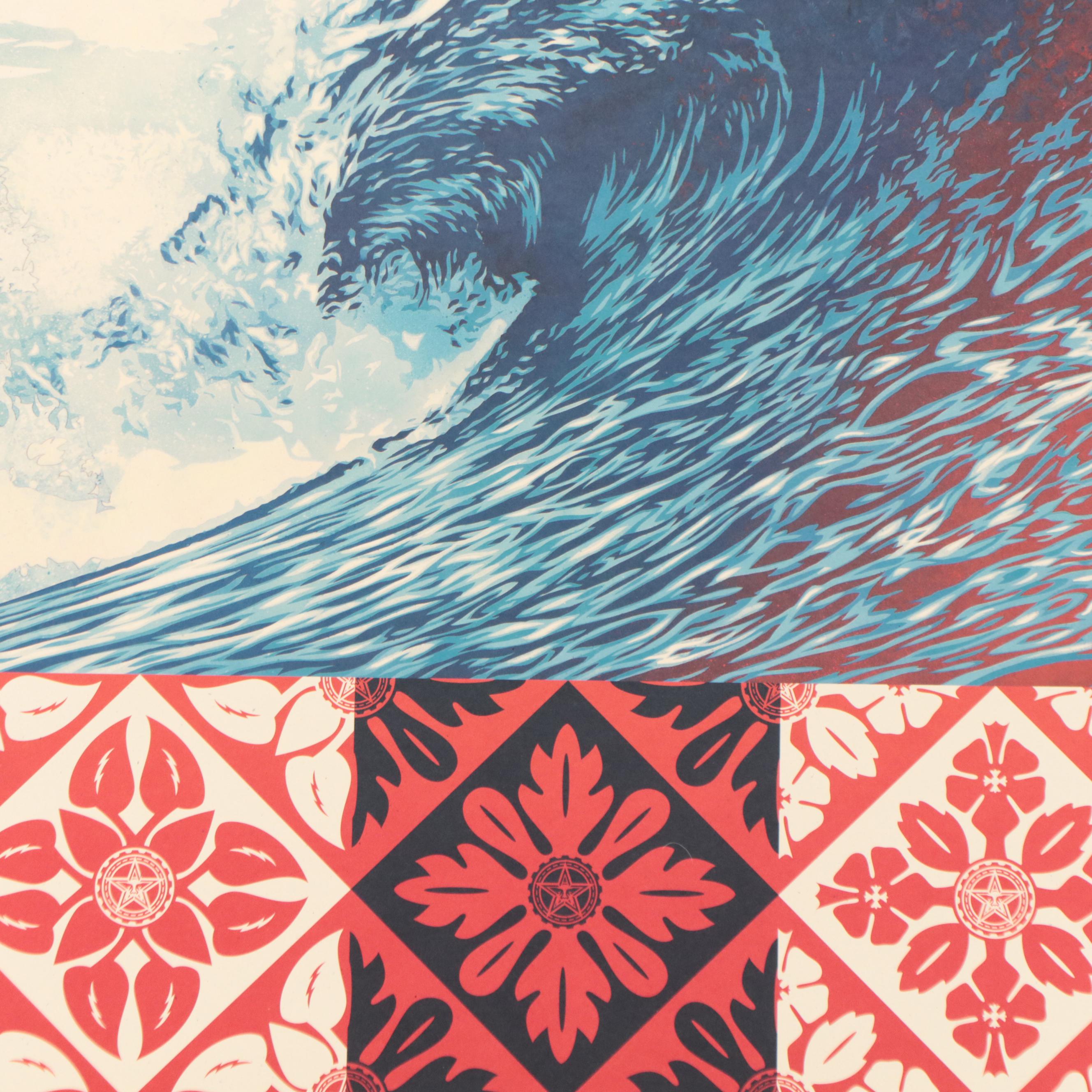 Shepard Fairey Offset Poster "Wave of Distress," 2023