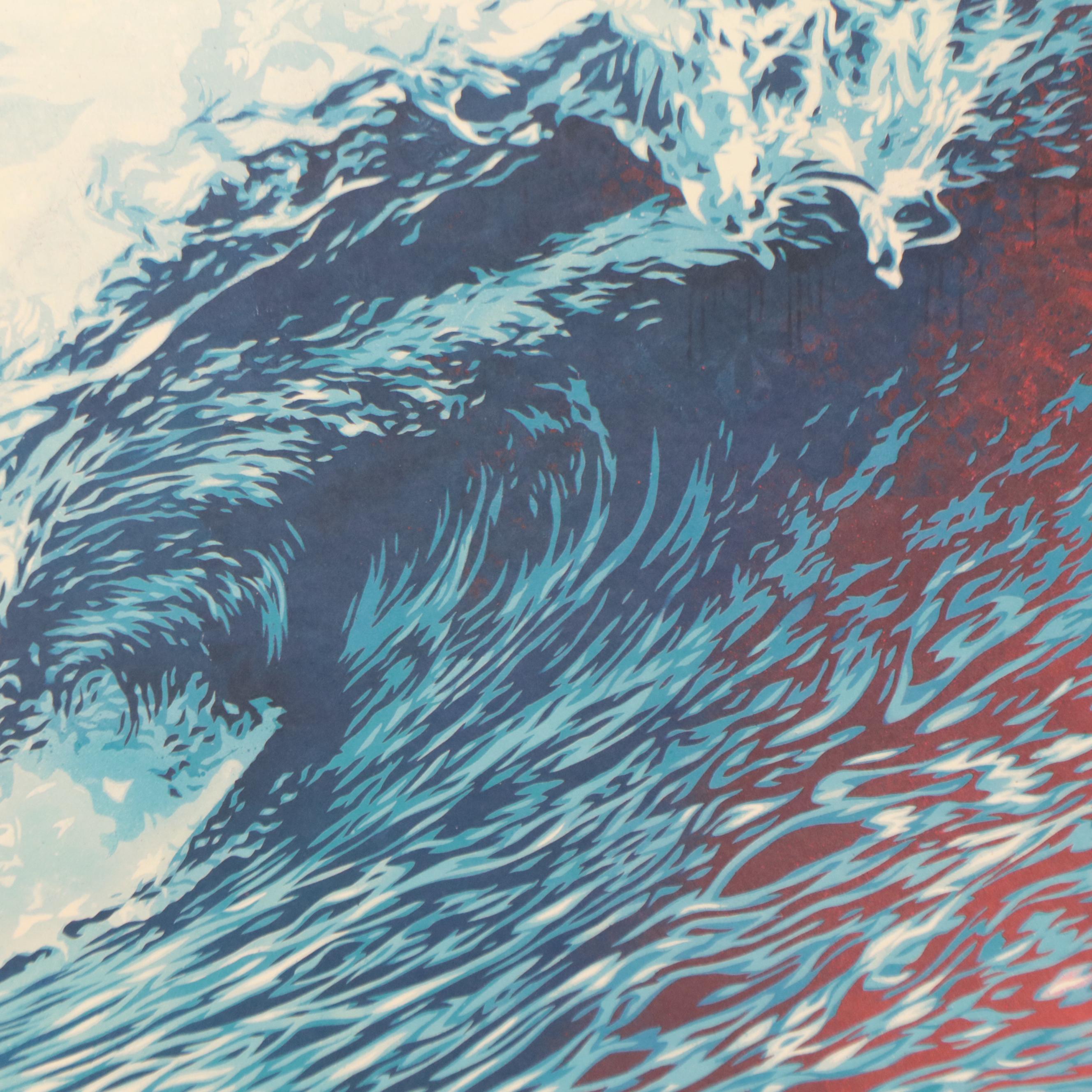 Shepard Fairey Offset Poster "Wave of Distress," 2023
