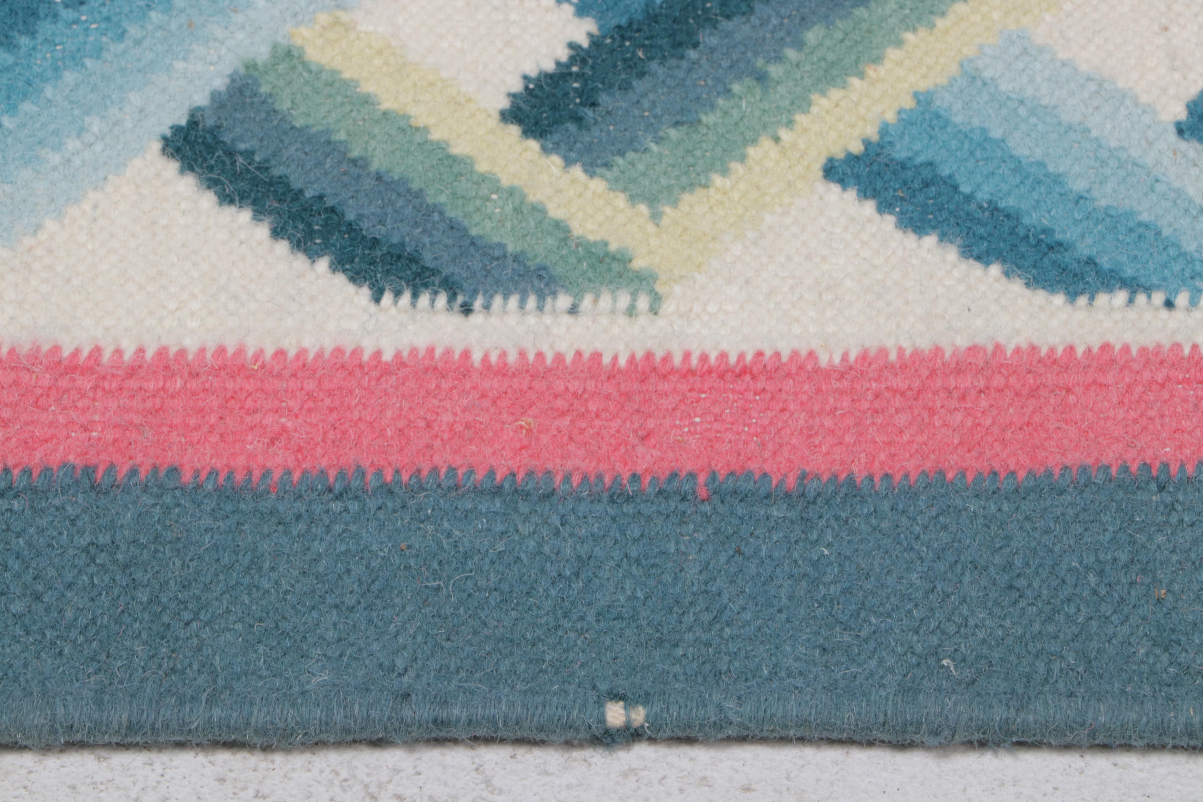 14'1 x 18'11 Handwoven Flatweave Bessarabian Kilim Room Sized Rug