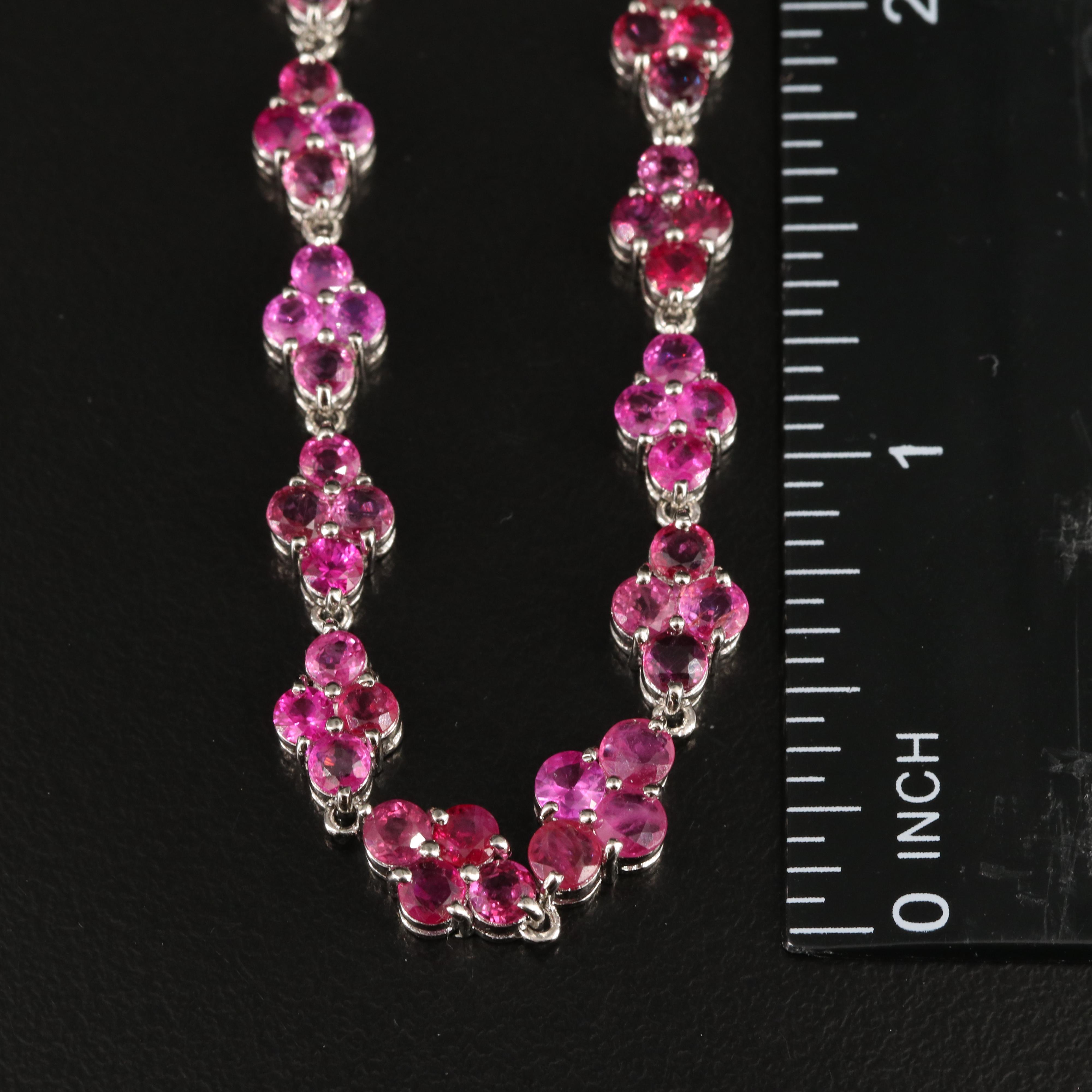 Platinum Ruby Bracelet