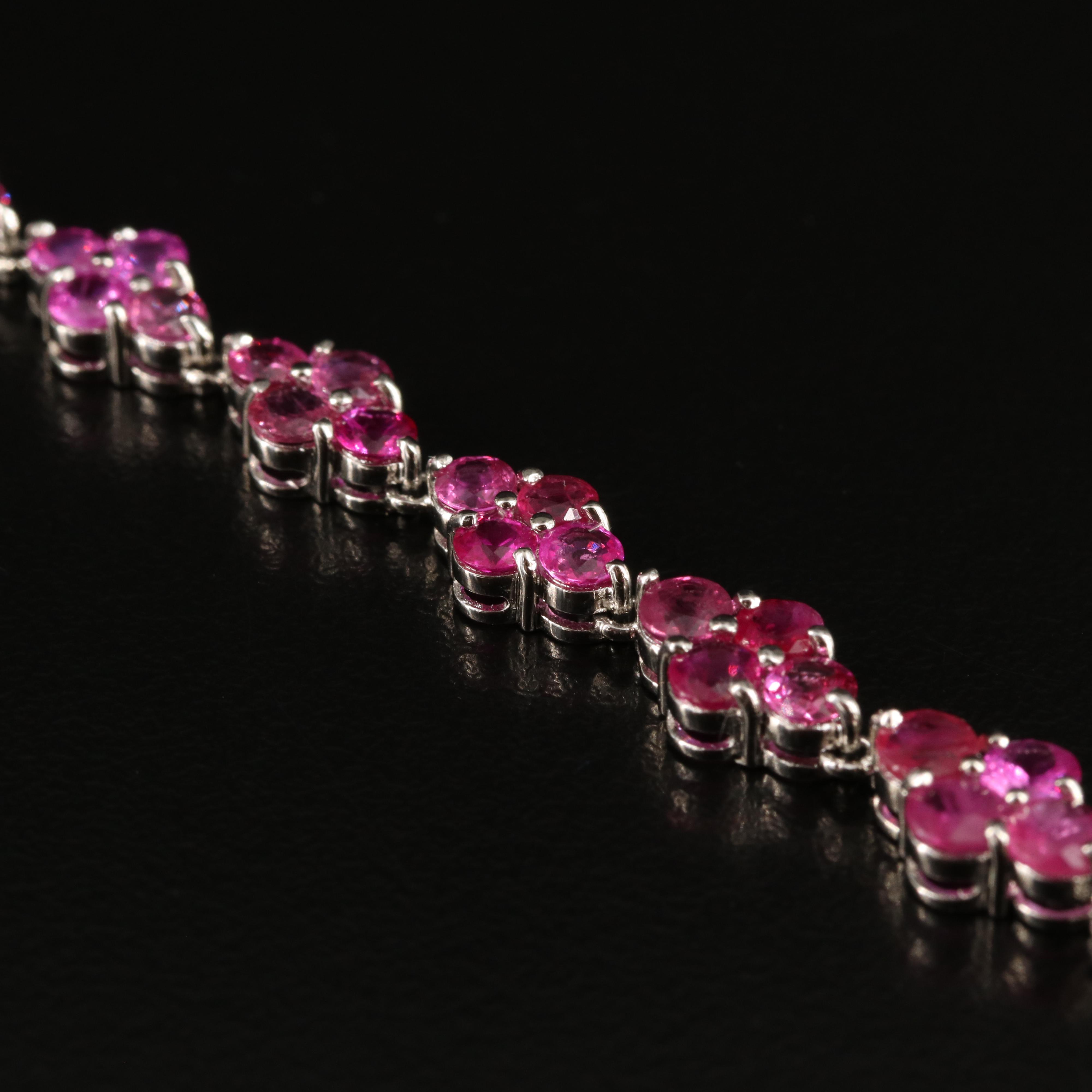 Platinum Ruby Bracelet
