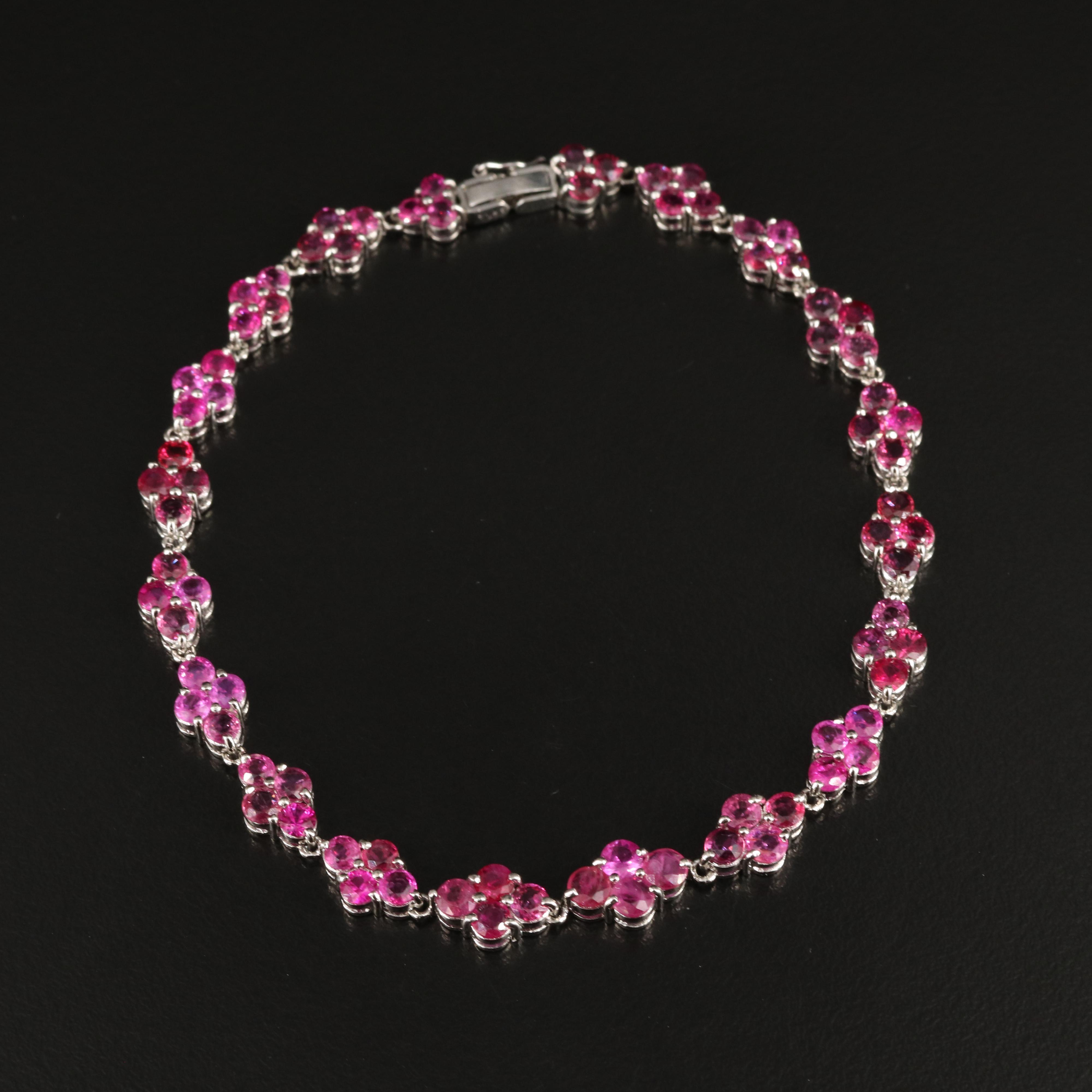 Platinum Ruby Bracelet