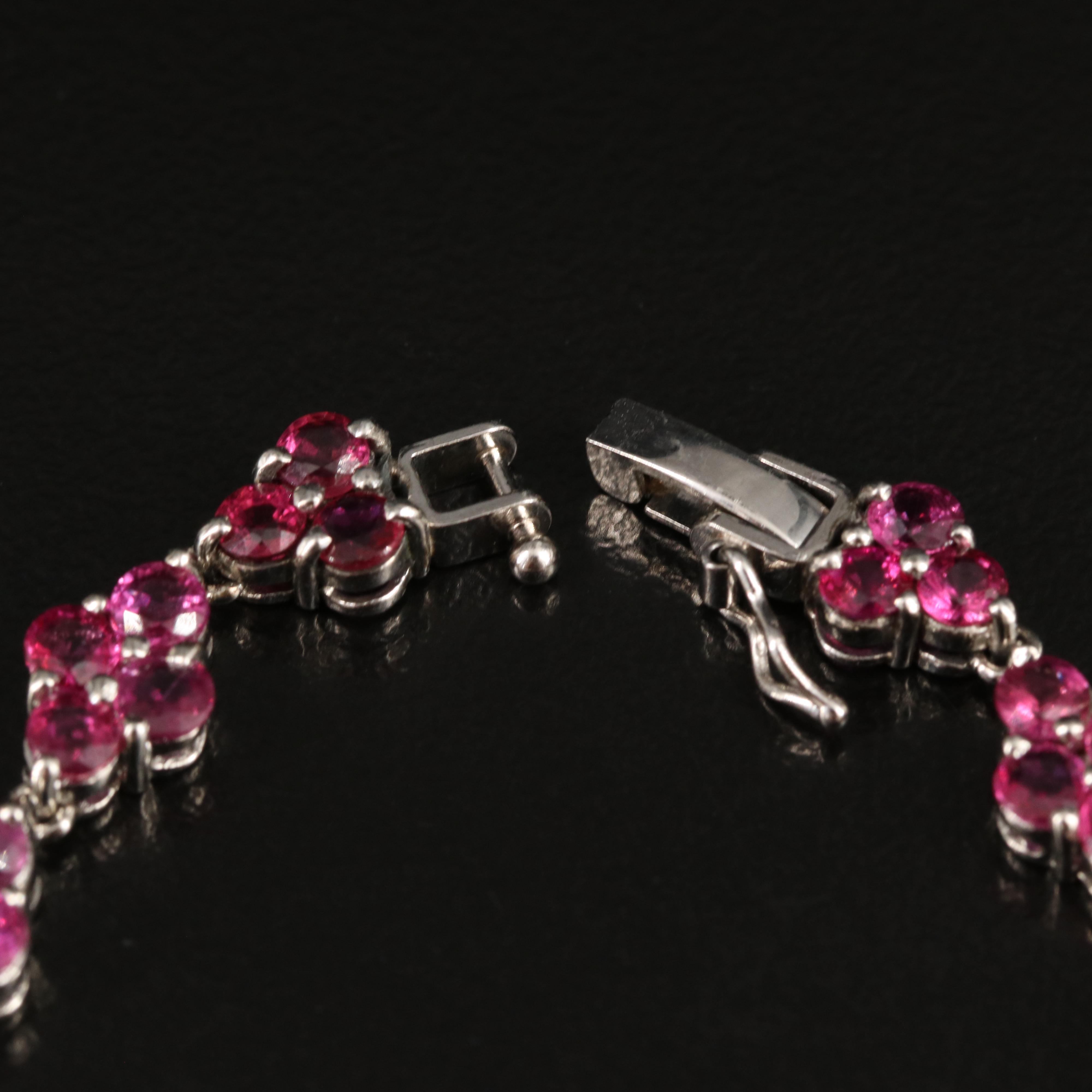 Platinum Ruby Bracelet