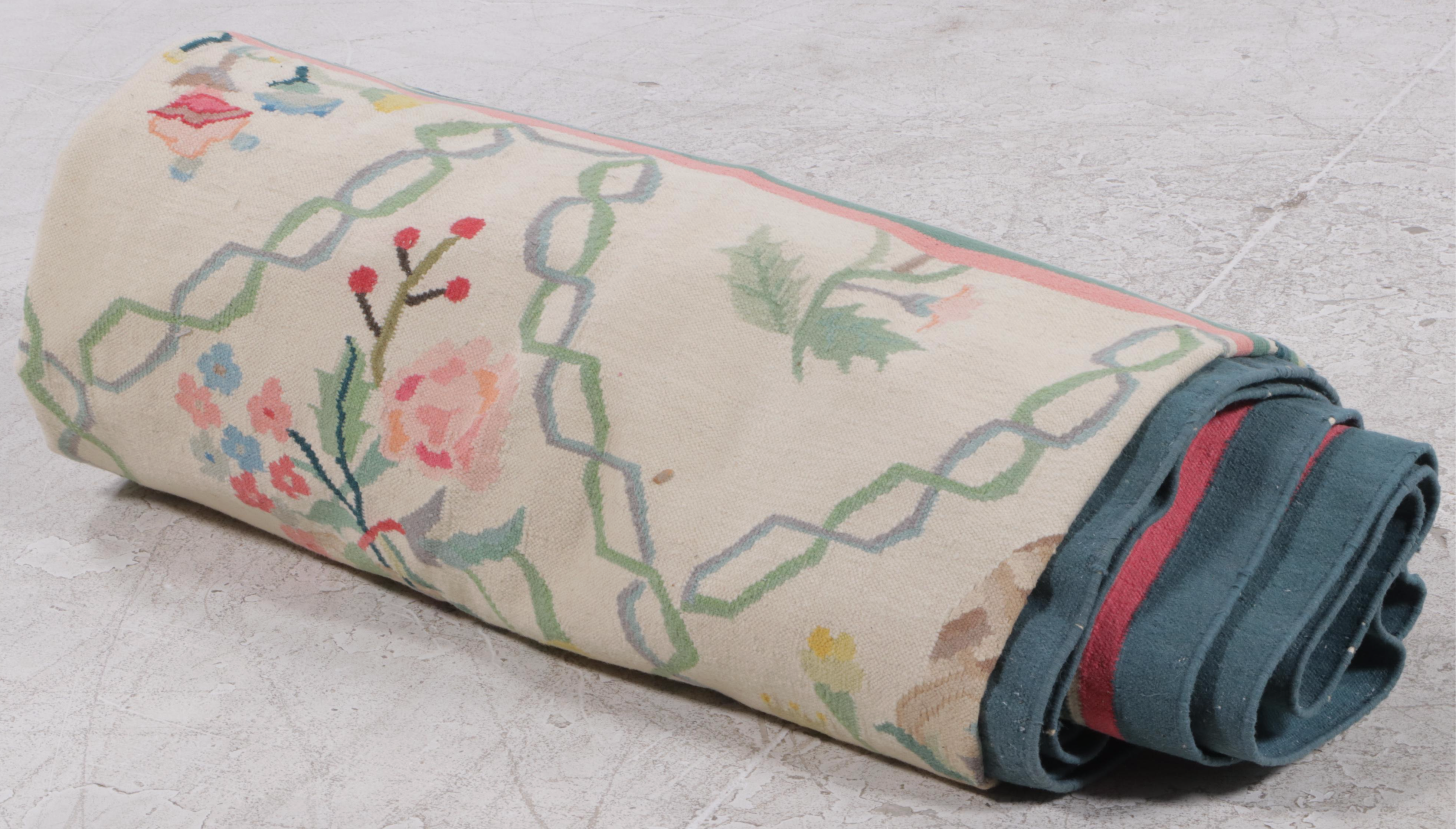 14'1 x 18'11 Handwoven Flatweave Bessarabian Kilim Room Sized Rug