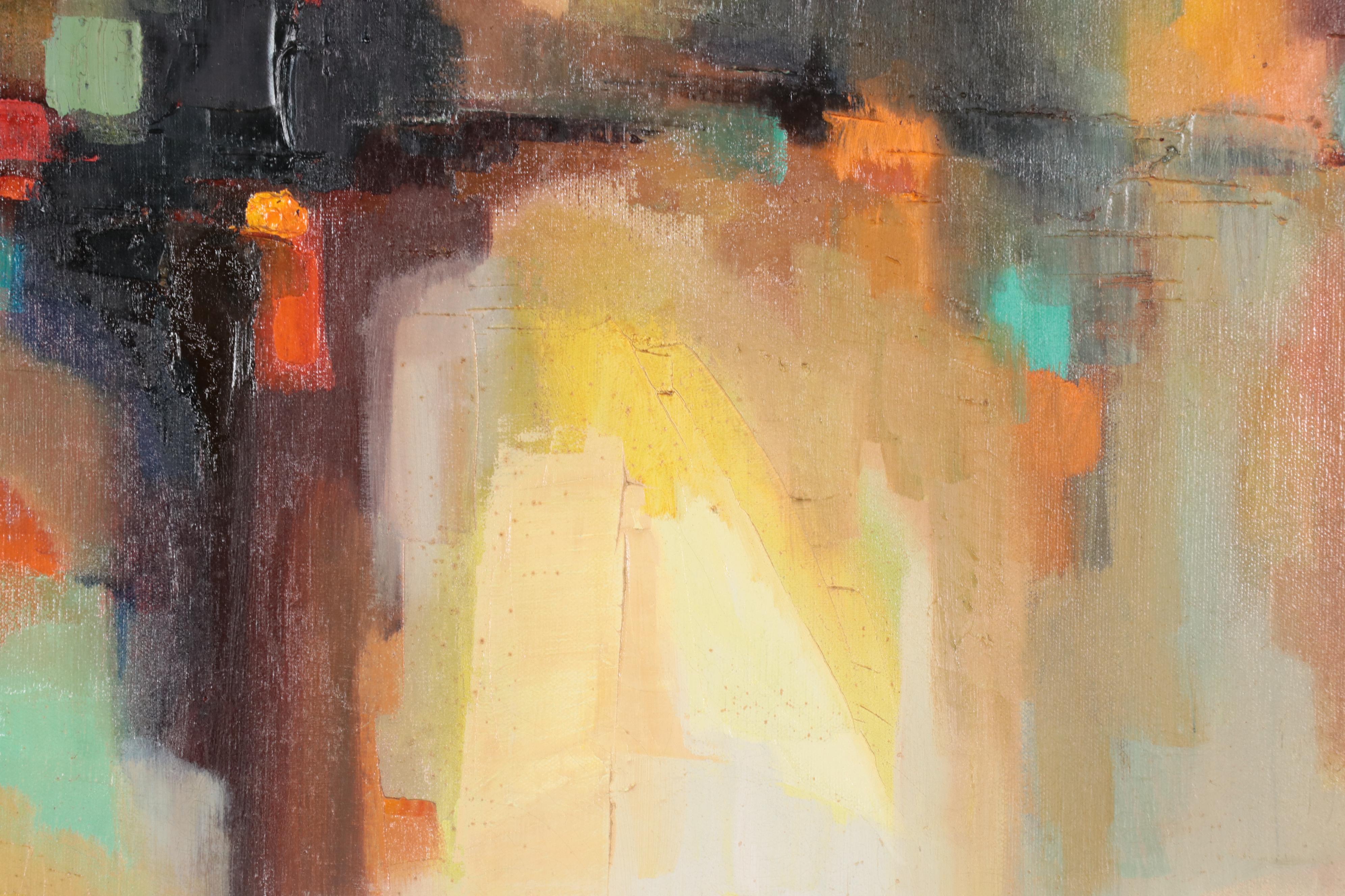 Abstract Expressionist Style Oil Painting