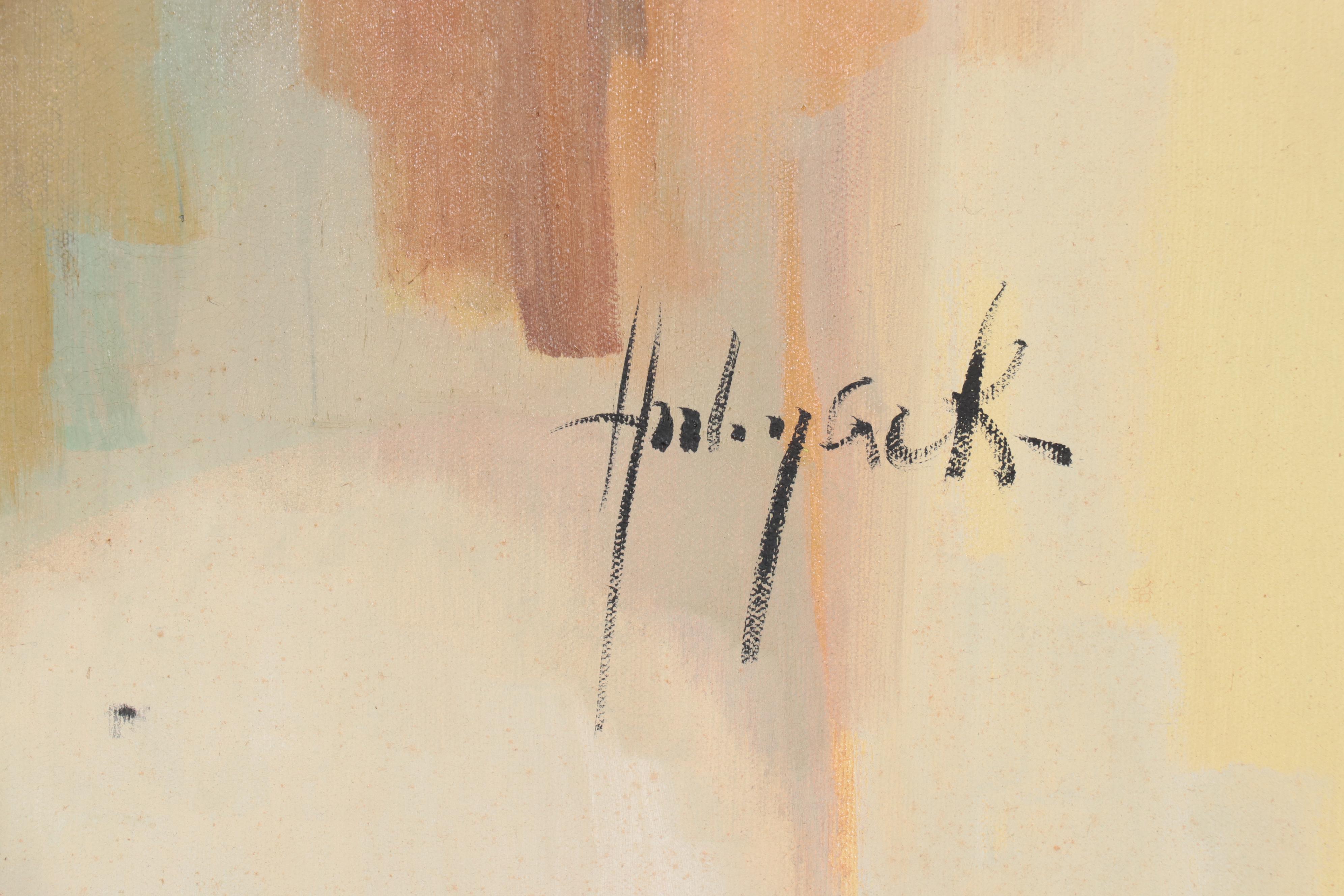 Abstract Expressionist Style Oil Painting