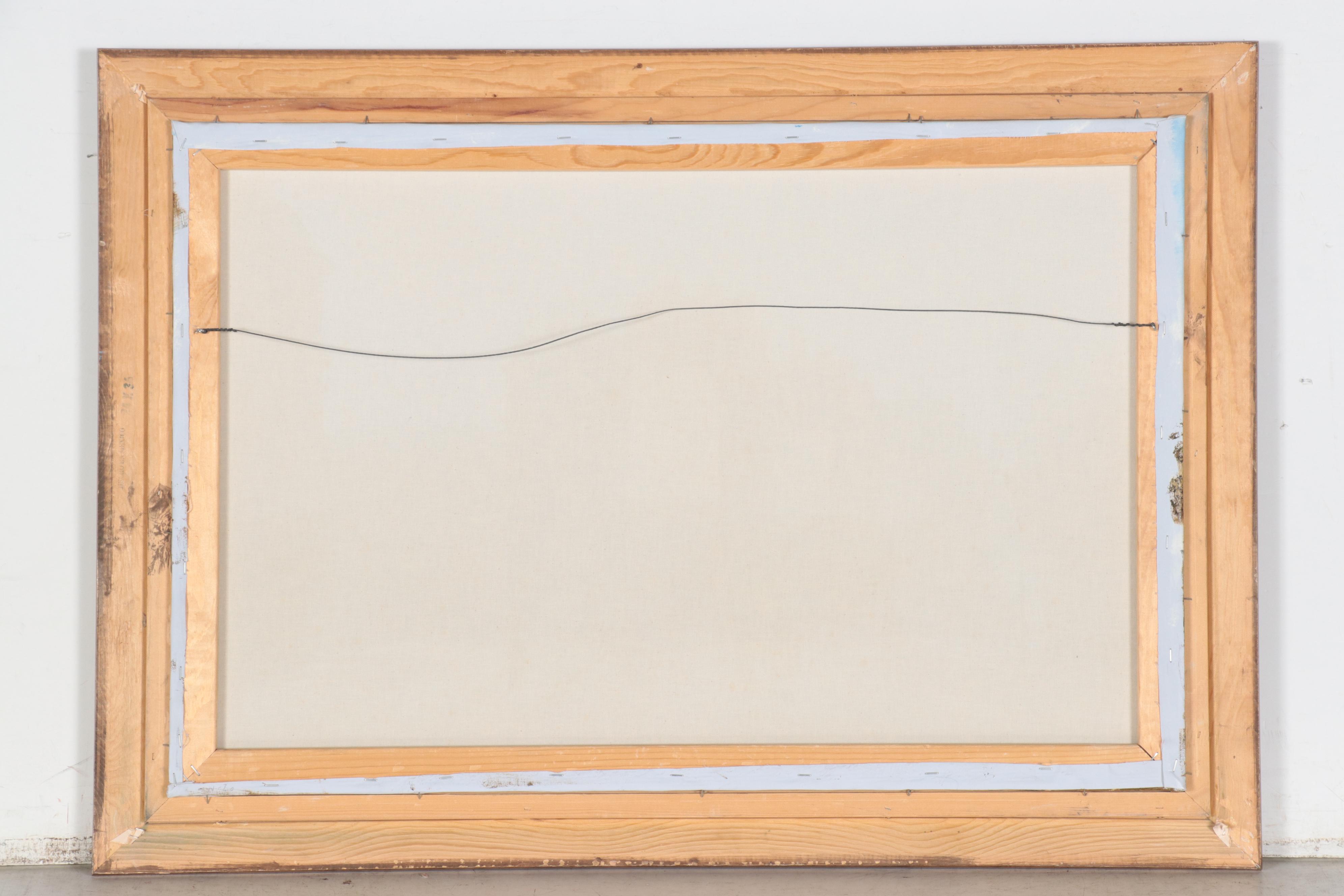 W. Burnett Acrylic Painting of Parisian Street Scene