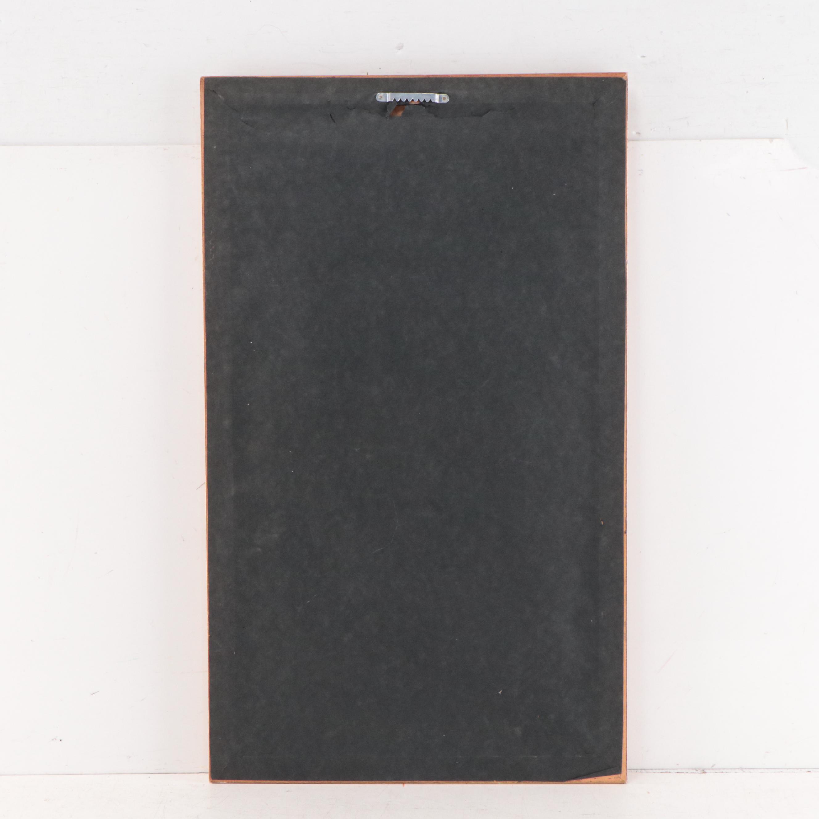 Charles Leonard Hand-Colored Etching of Golf Clubs, 1992