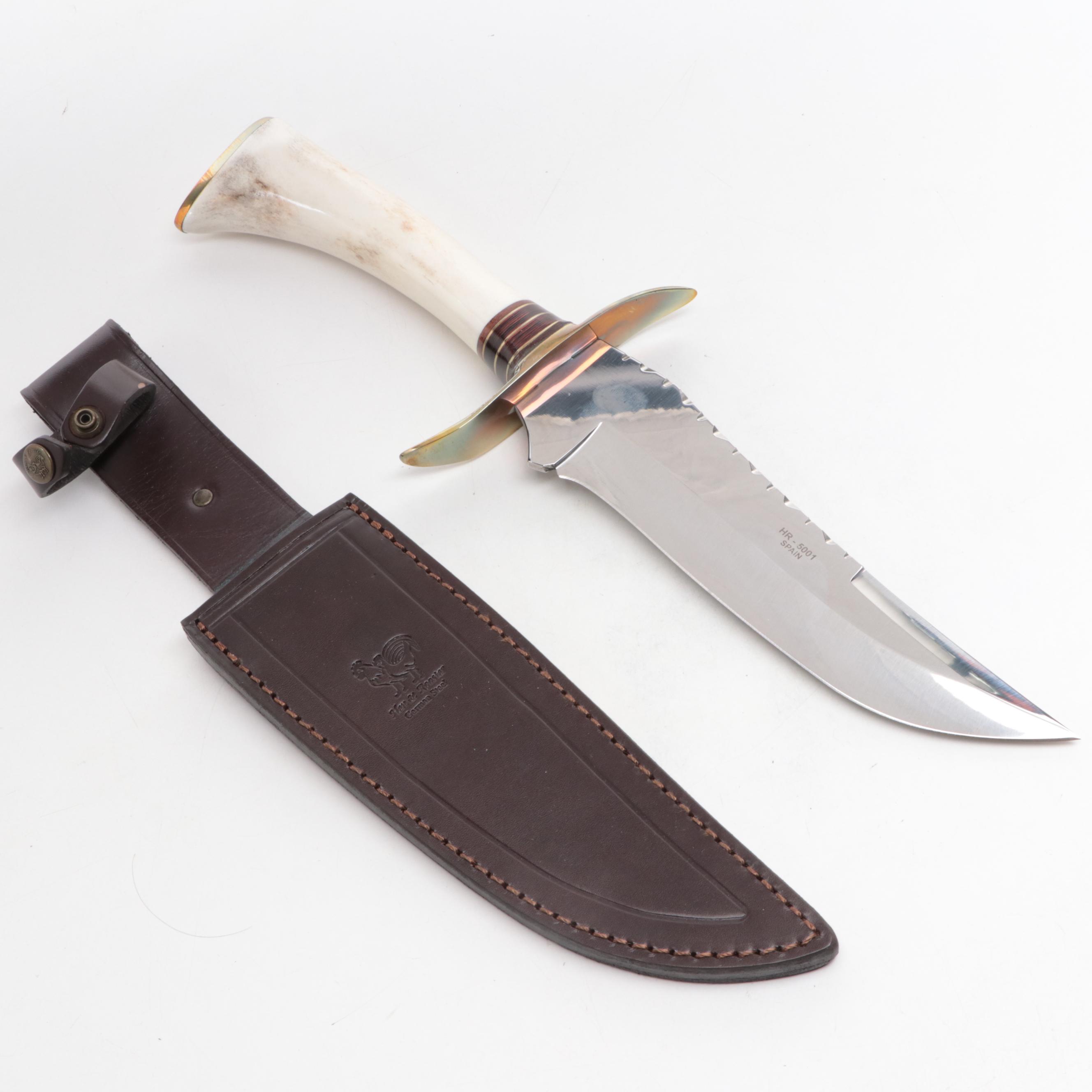 Hen & Rooster German Stainless Steel and Bone-Handled Fixed Blade Knife