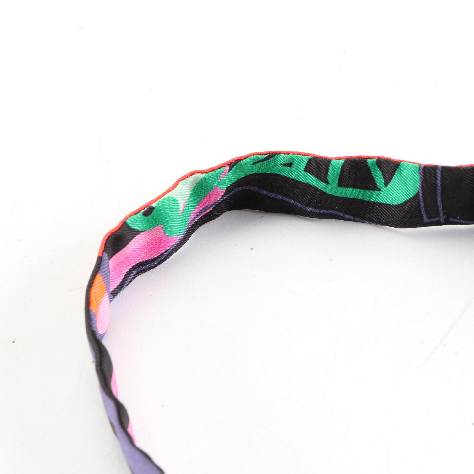 Hermès Children's Bow Tie in Printed Silk Twill