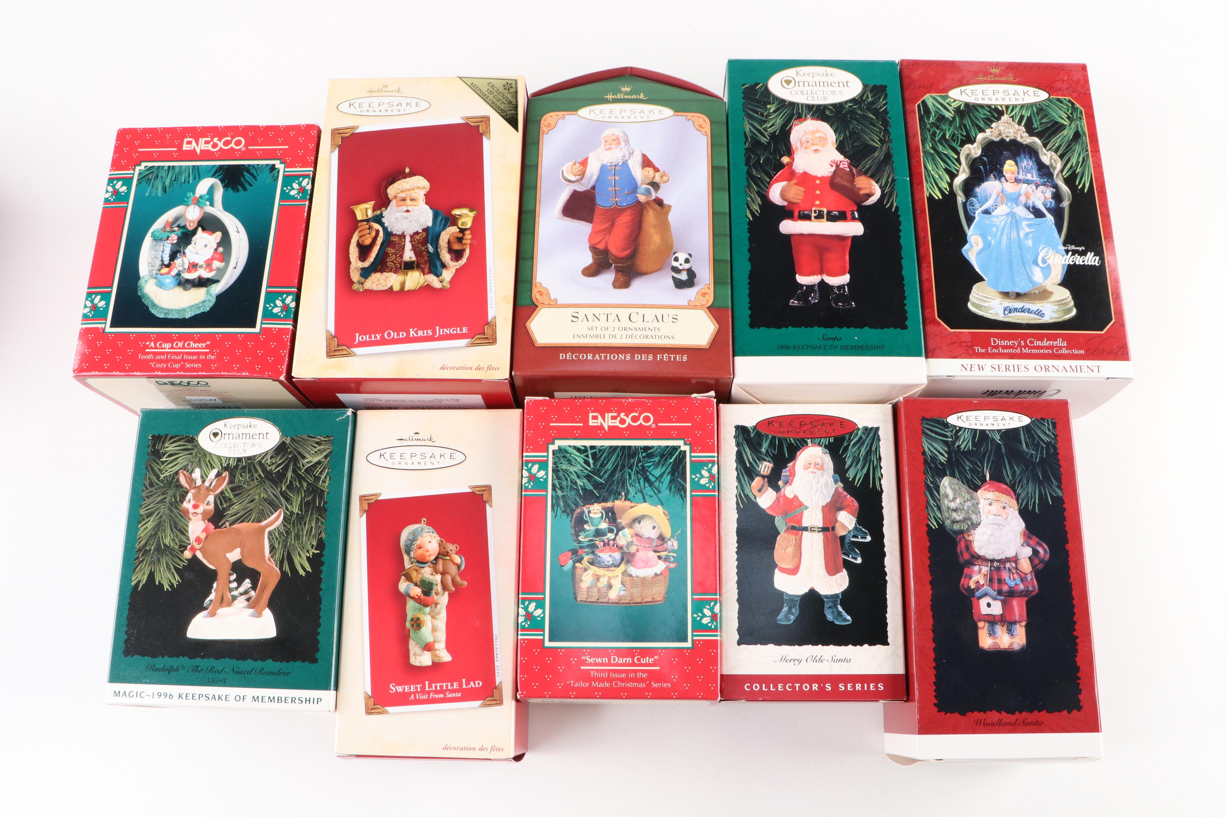 Hallmark Keepsake and Enesco Christmas Tree Ornaments