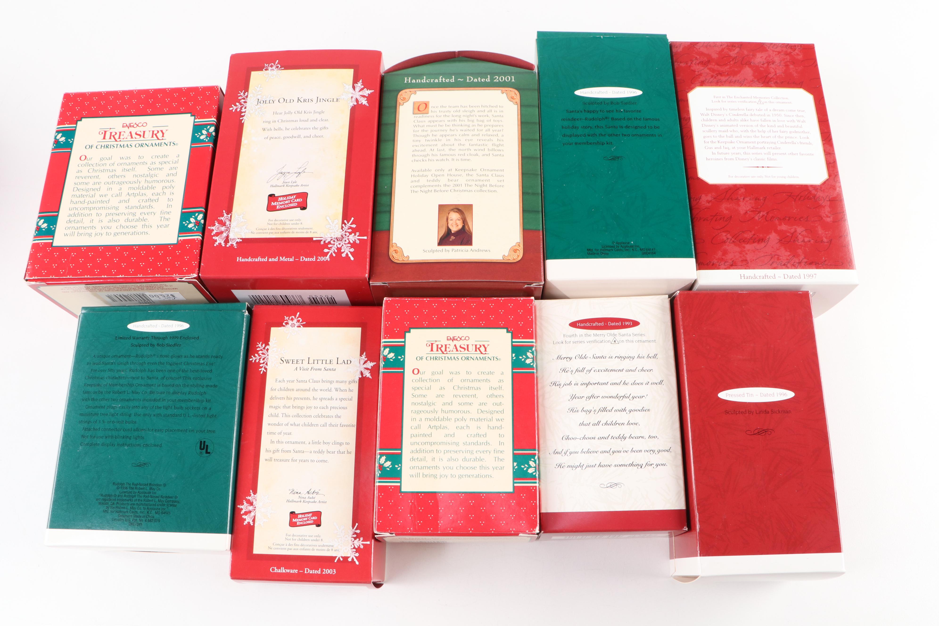 Hallmark Keepsake and Enesco Christmas Tree Ornaments