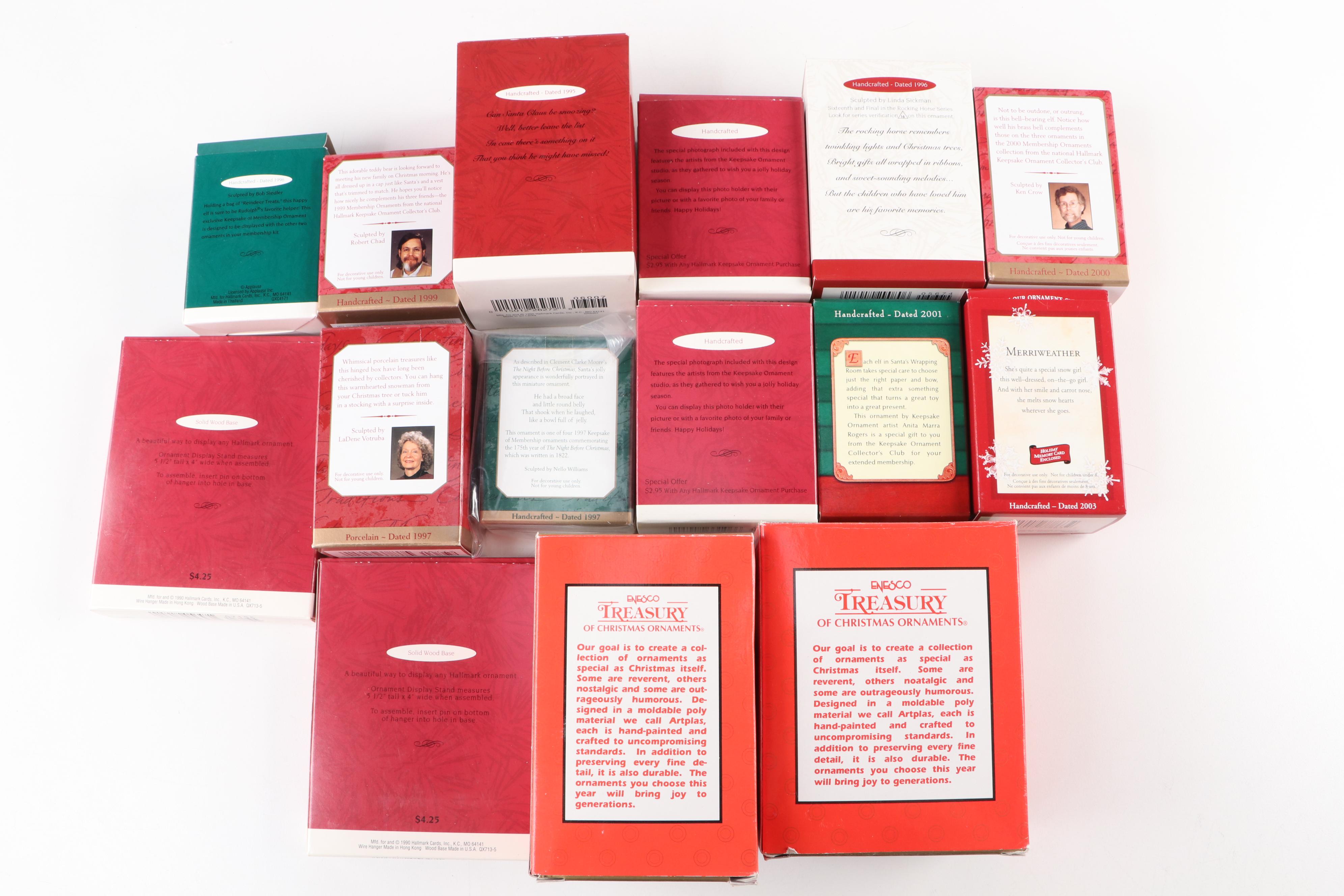 Hallmark Keepsake and Enesco Christmas Tree Ornaments