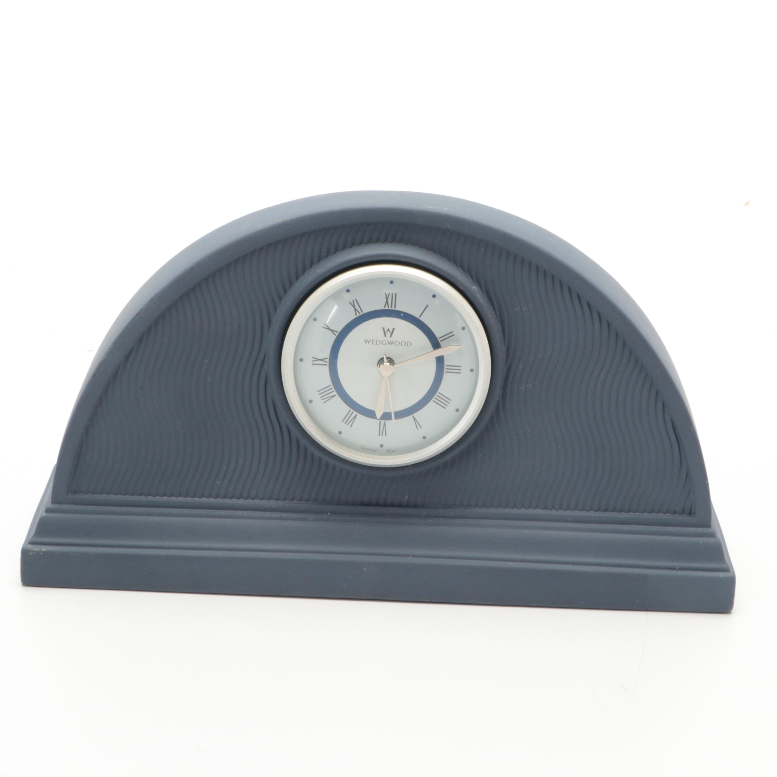 Wedgwood Interiors Jasperware Desk Clocks, 1990s