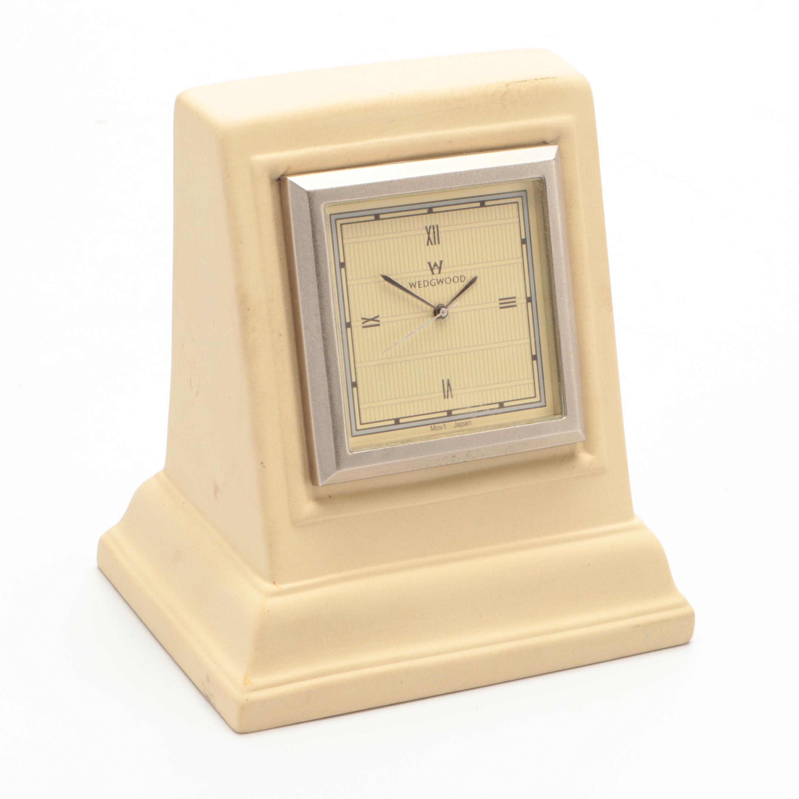 Wedgwood Interiors Jasperware Desk Clocks, 1990s