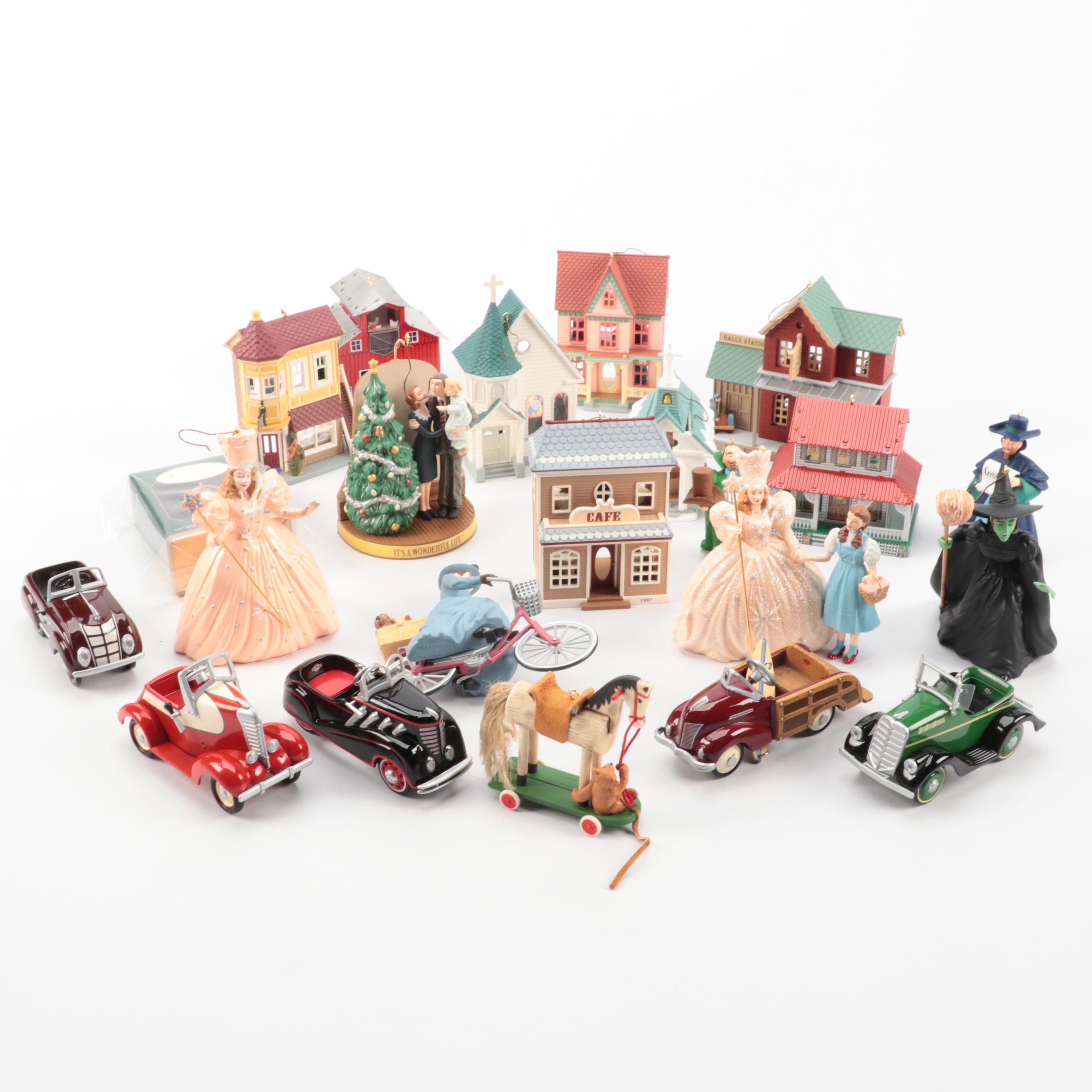 Hallmark Wizard of Oz and Other Christmas Ornaments