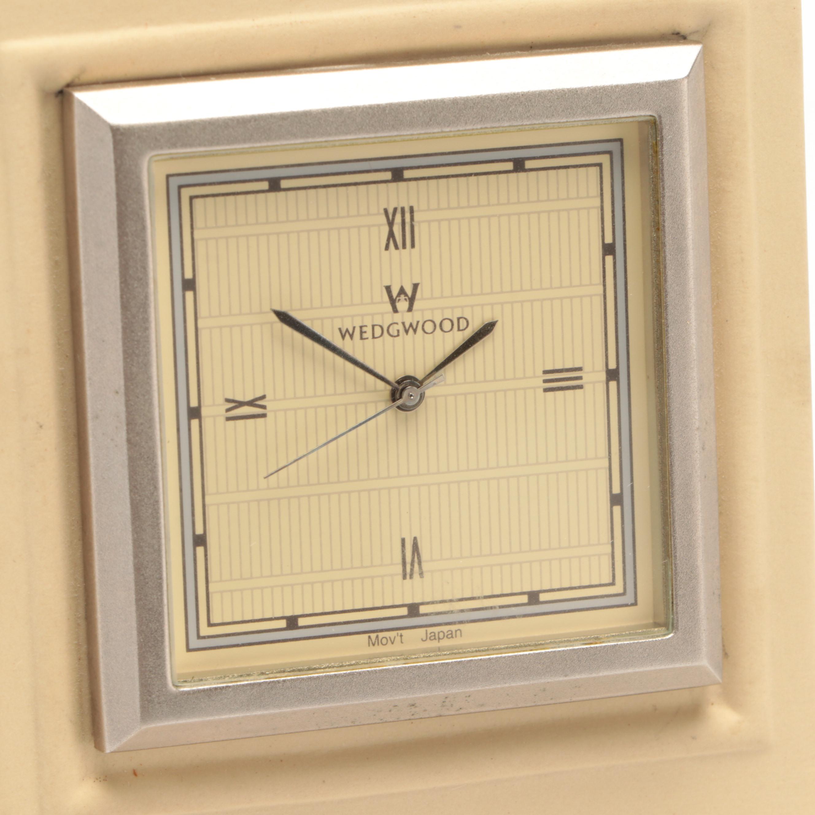 Wedgwood Interiors Jasperware Desk Clocks, 1990s