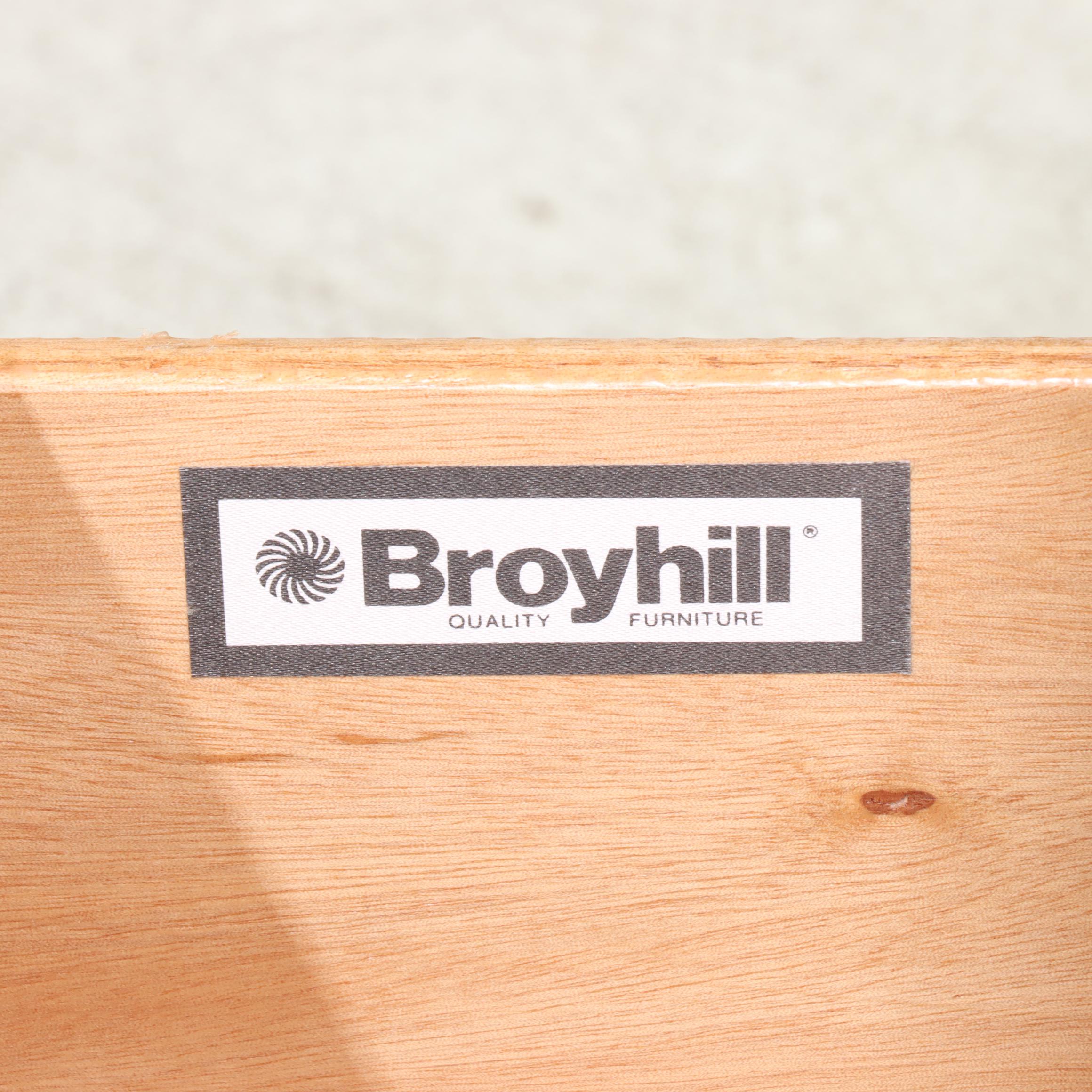 Pair of Broyhill "Fontana" Pine Two-Drawer Nightstands