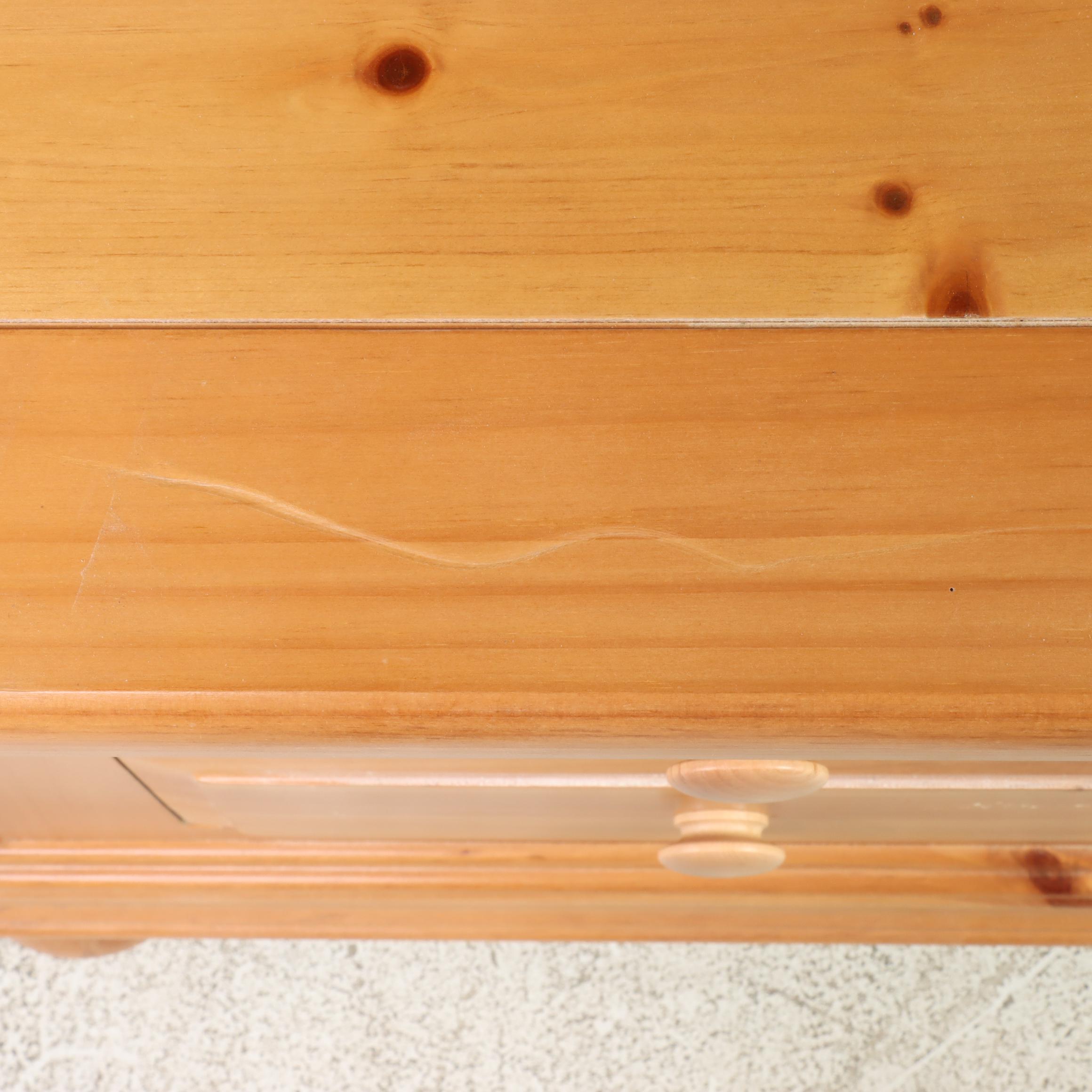 Pair of Broyhill "Fontana" Pine Two-Drawer Nightstands