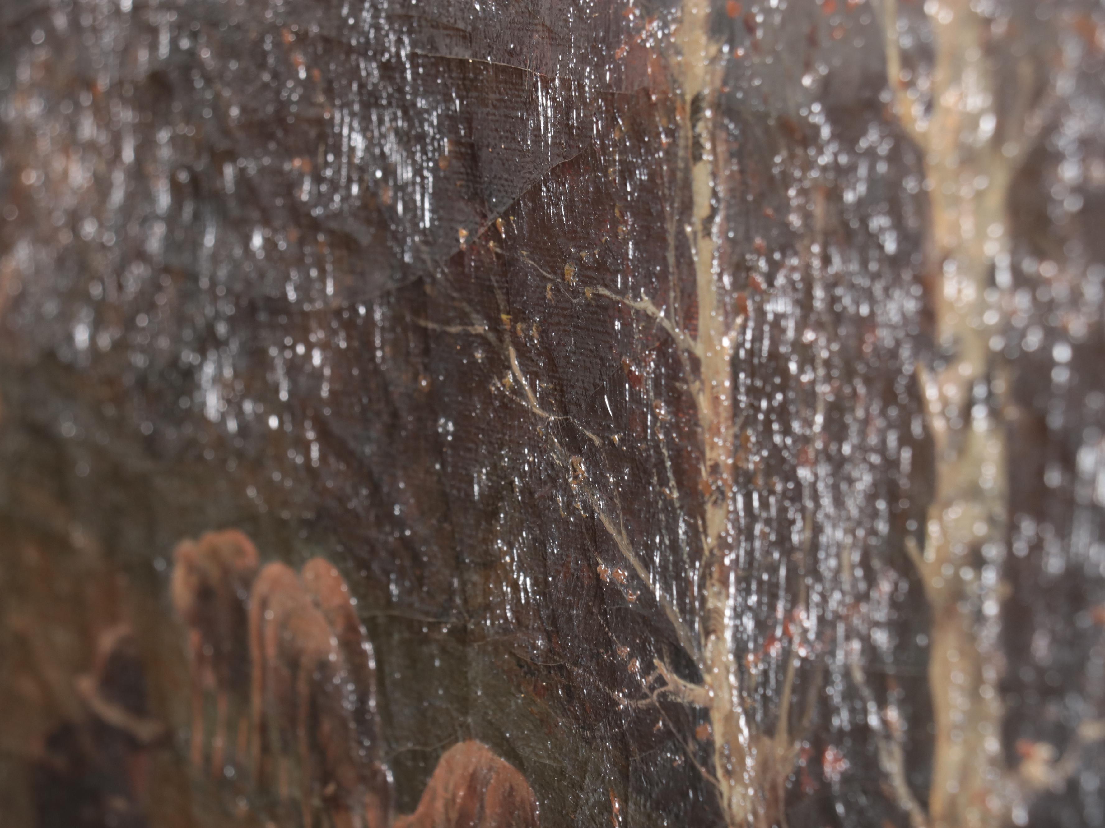 Oil Painting of Pastoral Landscape With Sheep