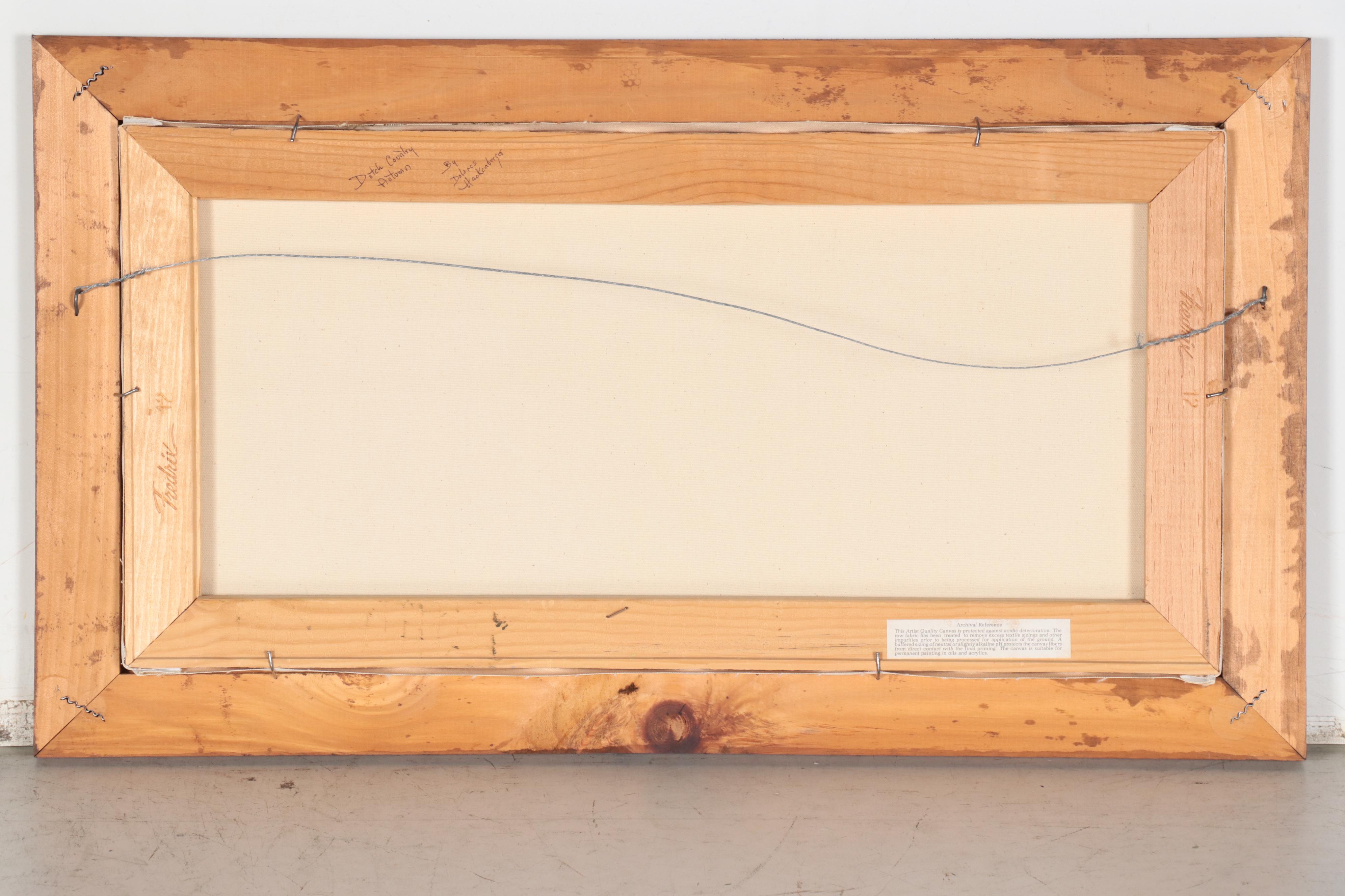 Dolores Hackenberger Folk Art Acrylic Painting "Dutch Country Autumn"