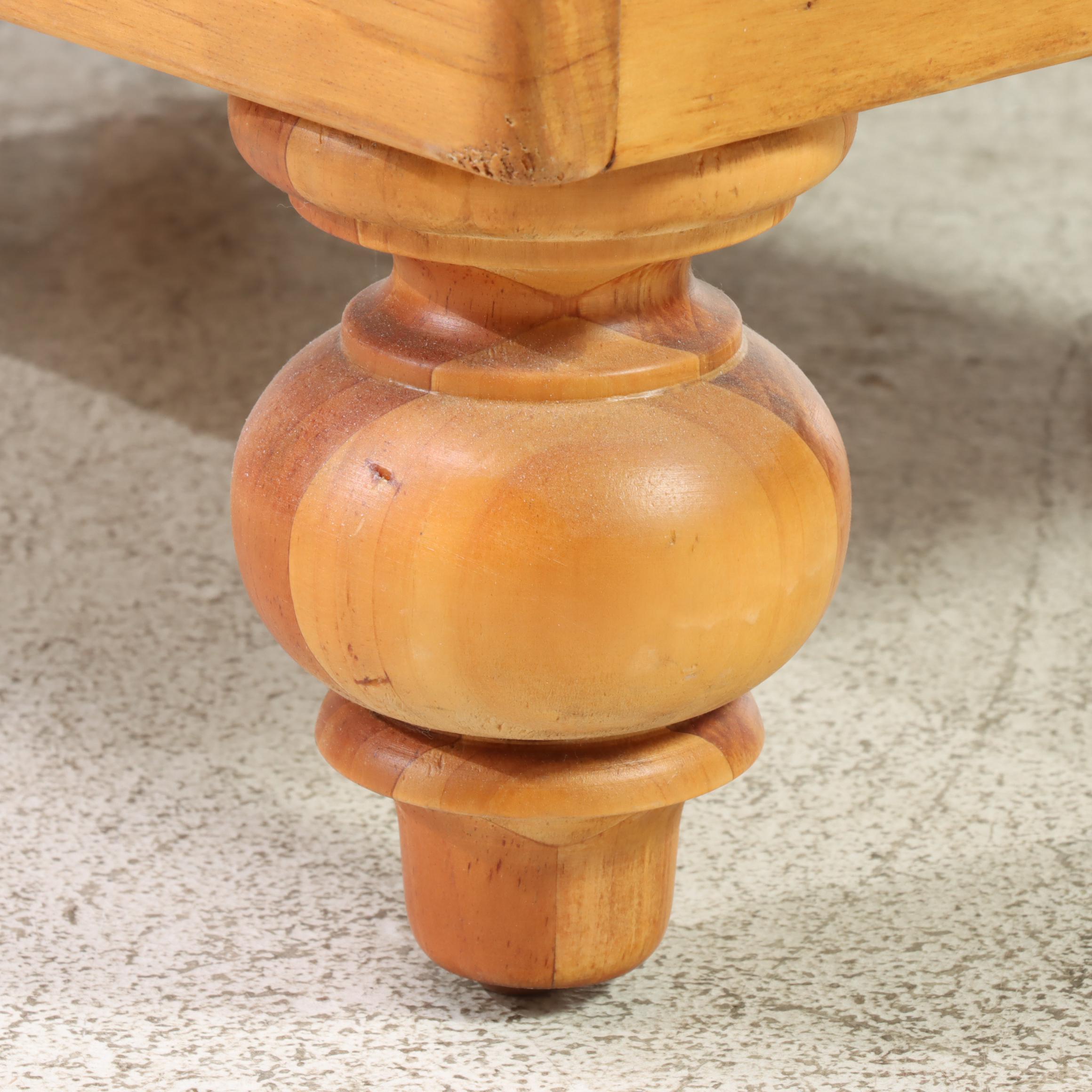 Lexington Furniture French Provincial Style Pine Two-Drawer Bedside Commode