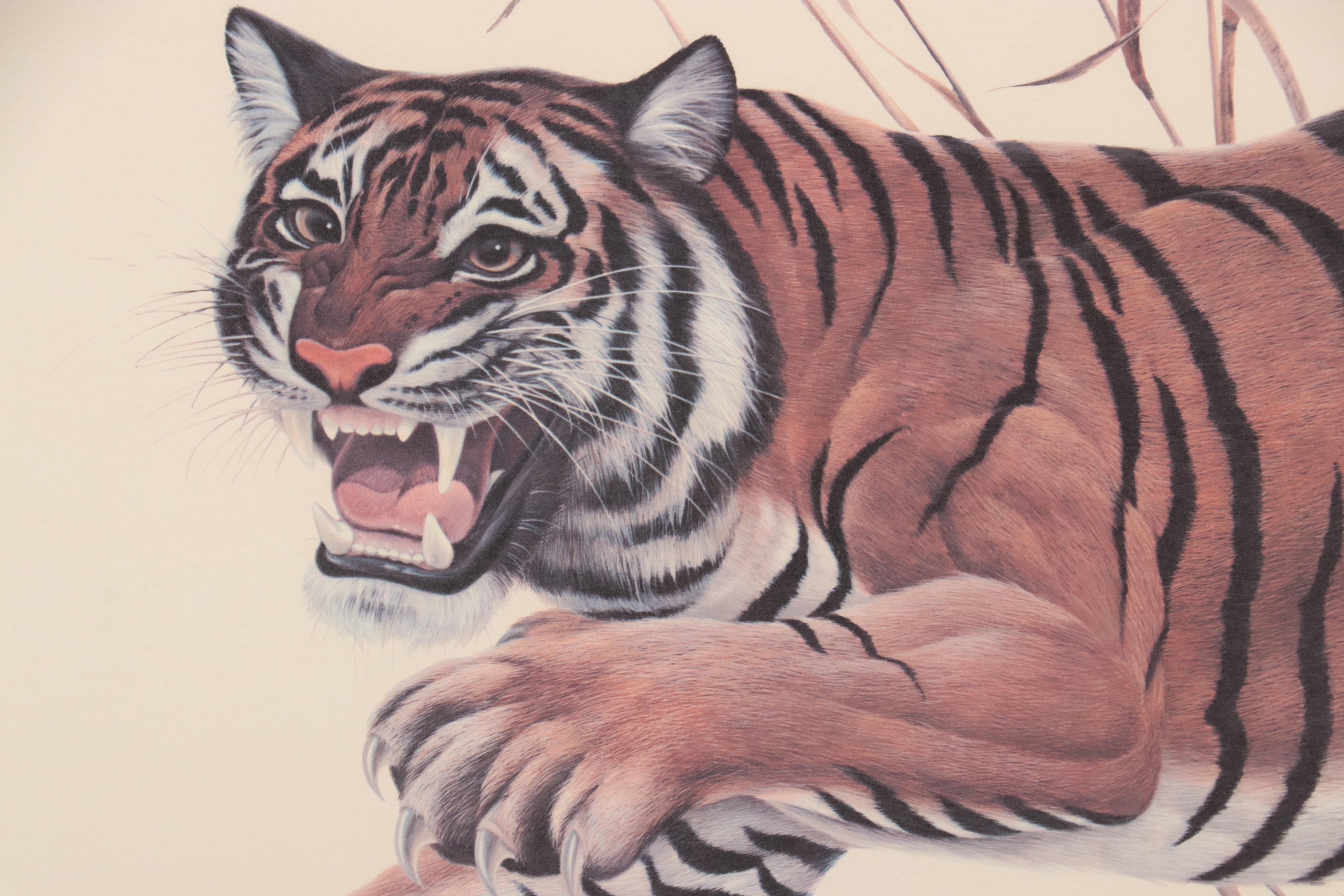 John A. Ruthven Offset Lithograph "Bengal Tiger"
