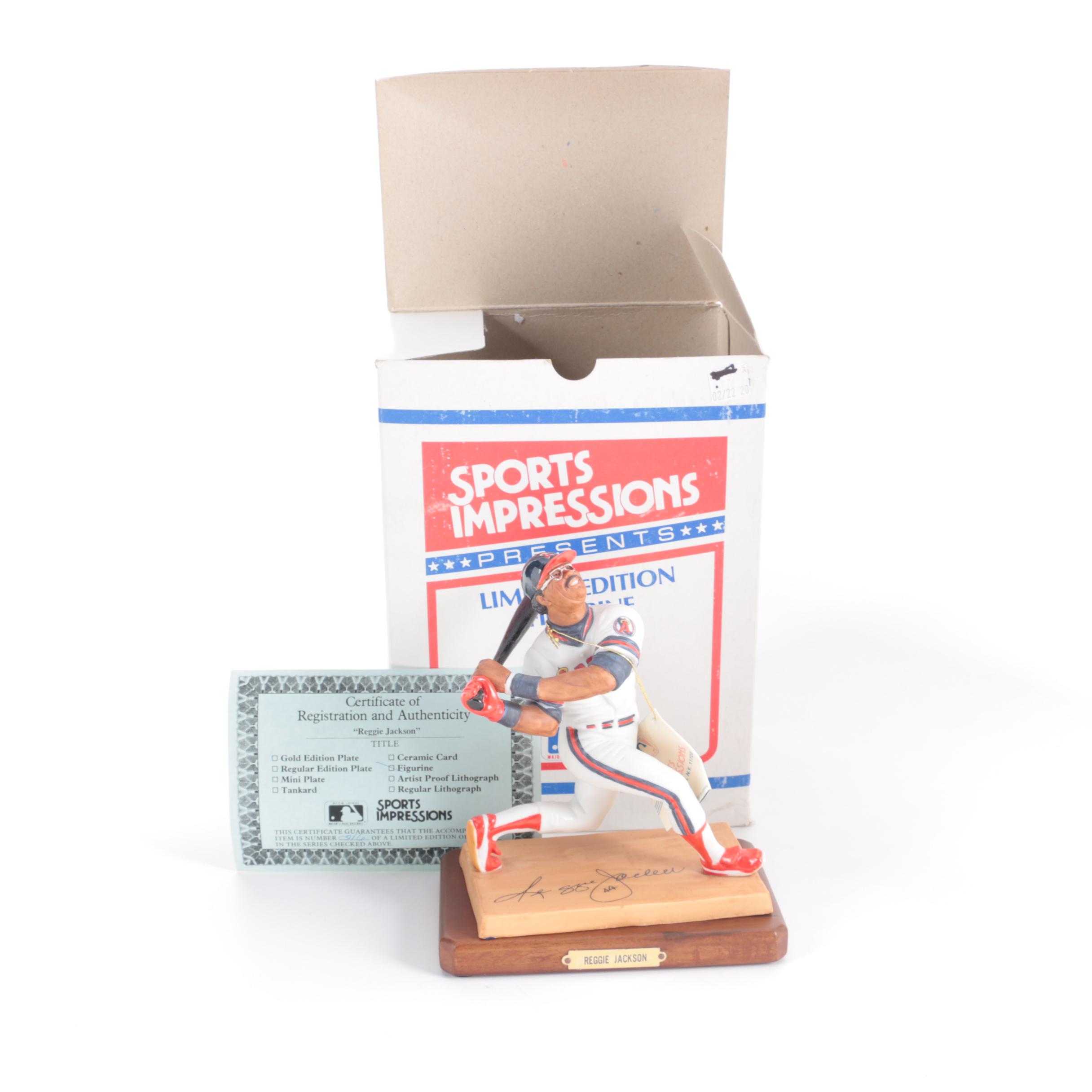 Limited Edition Reggie Jackson Figurine, More NBA and NFL Figurines
