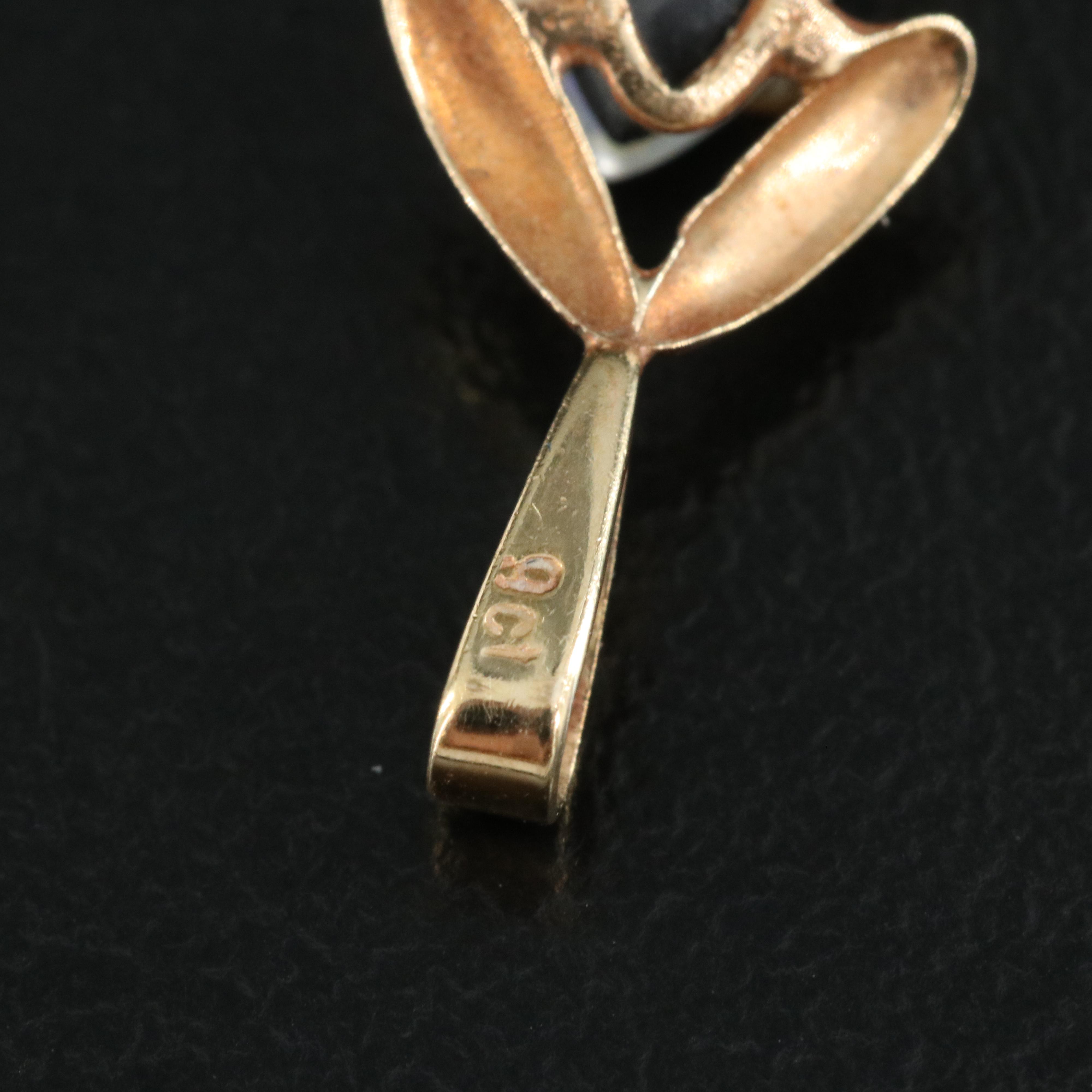 18K Black Opal Earrings with 9K Opal Triplet Pendant